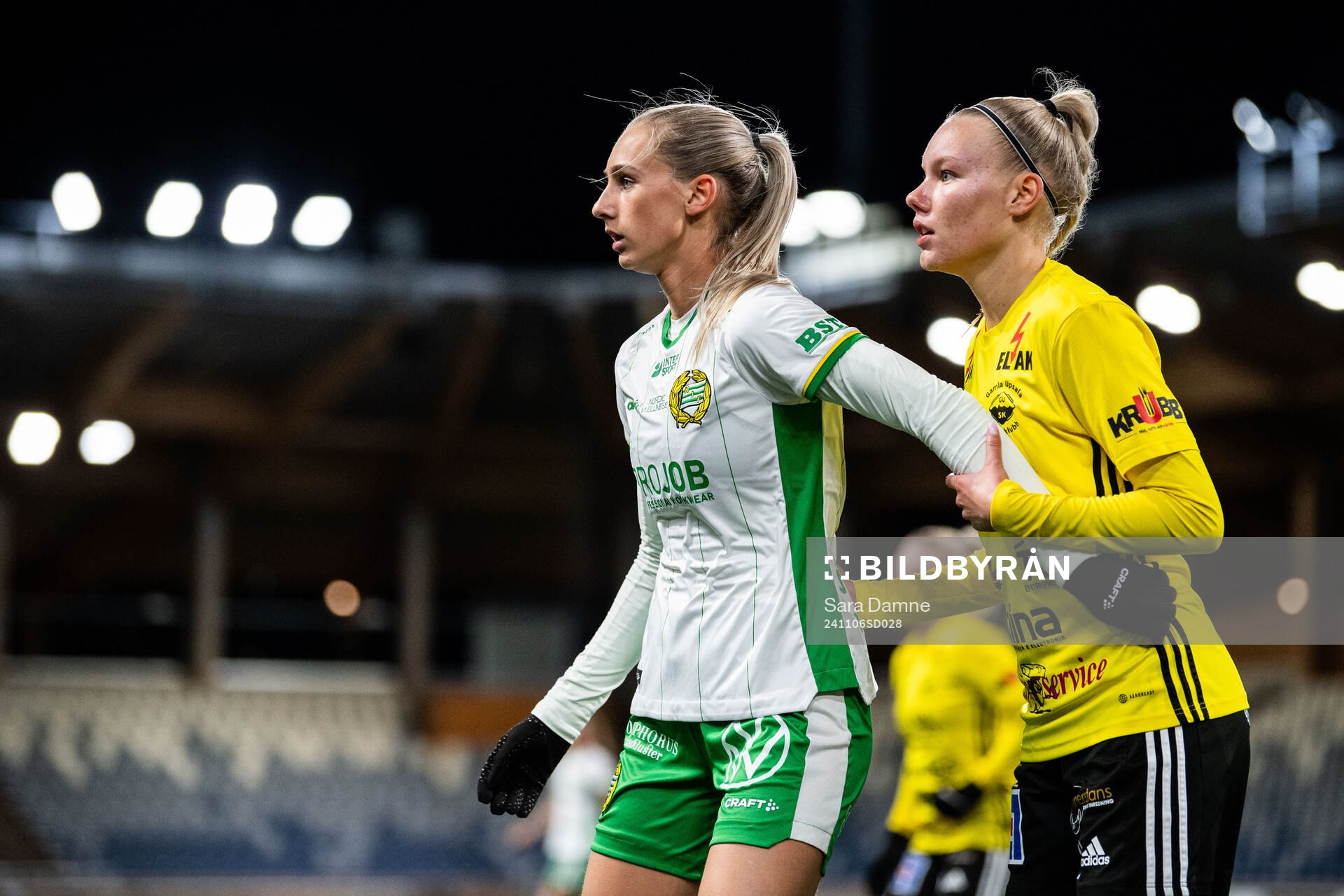 Hammarbys Ellen Wangerheim och Gamla Upsalas Klara Schotte