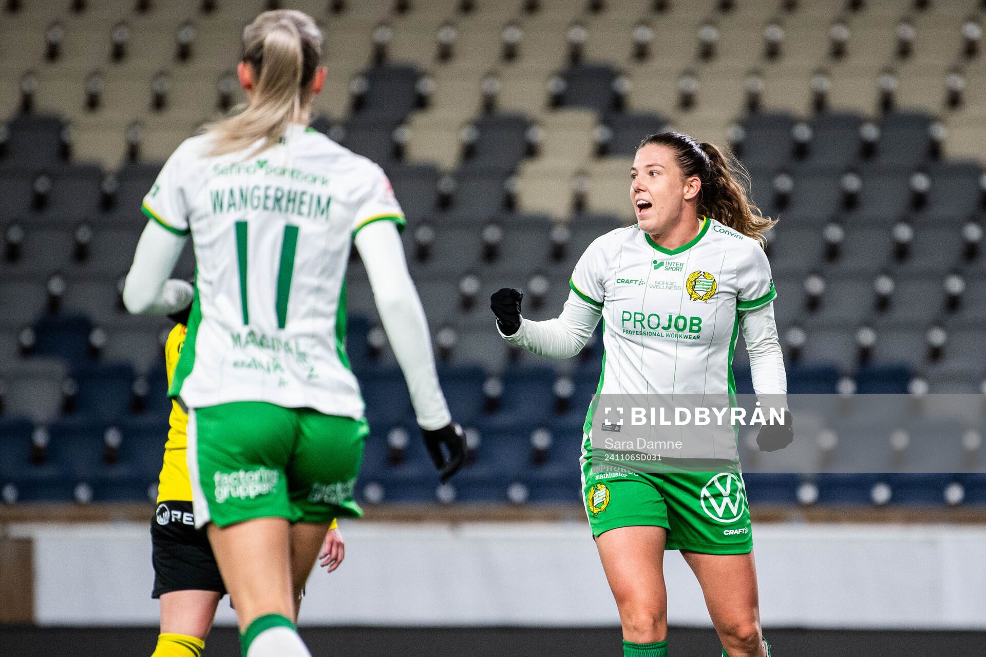 Hammarbys Emma Westin jublar