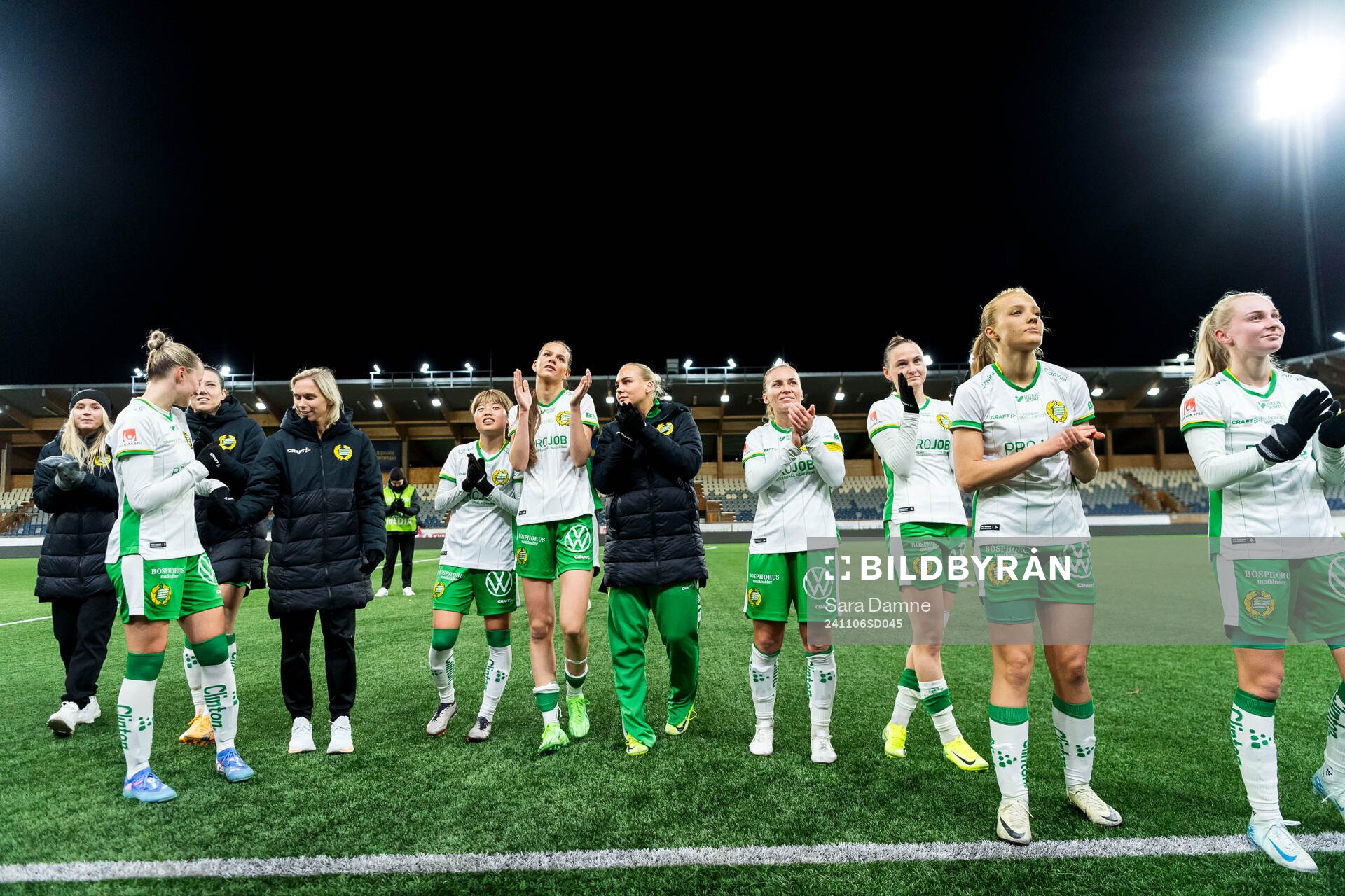 Hammarbys Bella Andersson, Cathinka Tandberg och Ellen