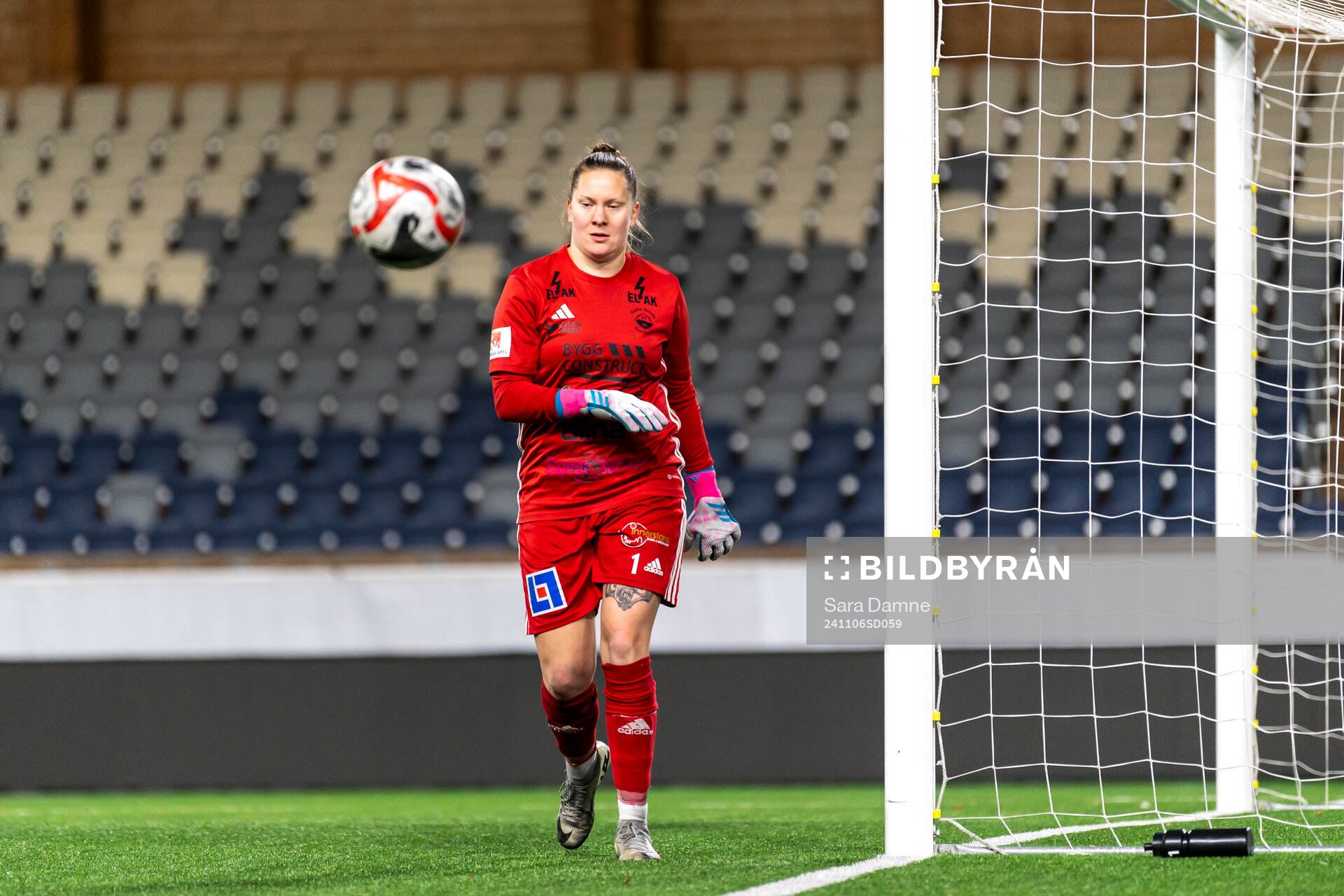 Gamla Upsalas målvakt Caroline Forsgren