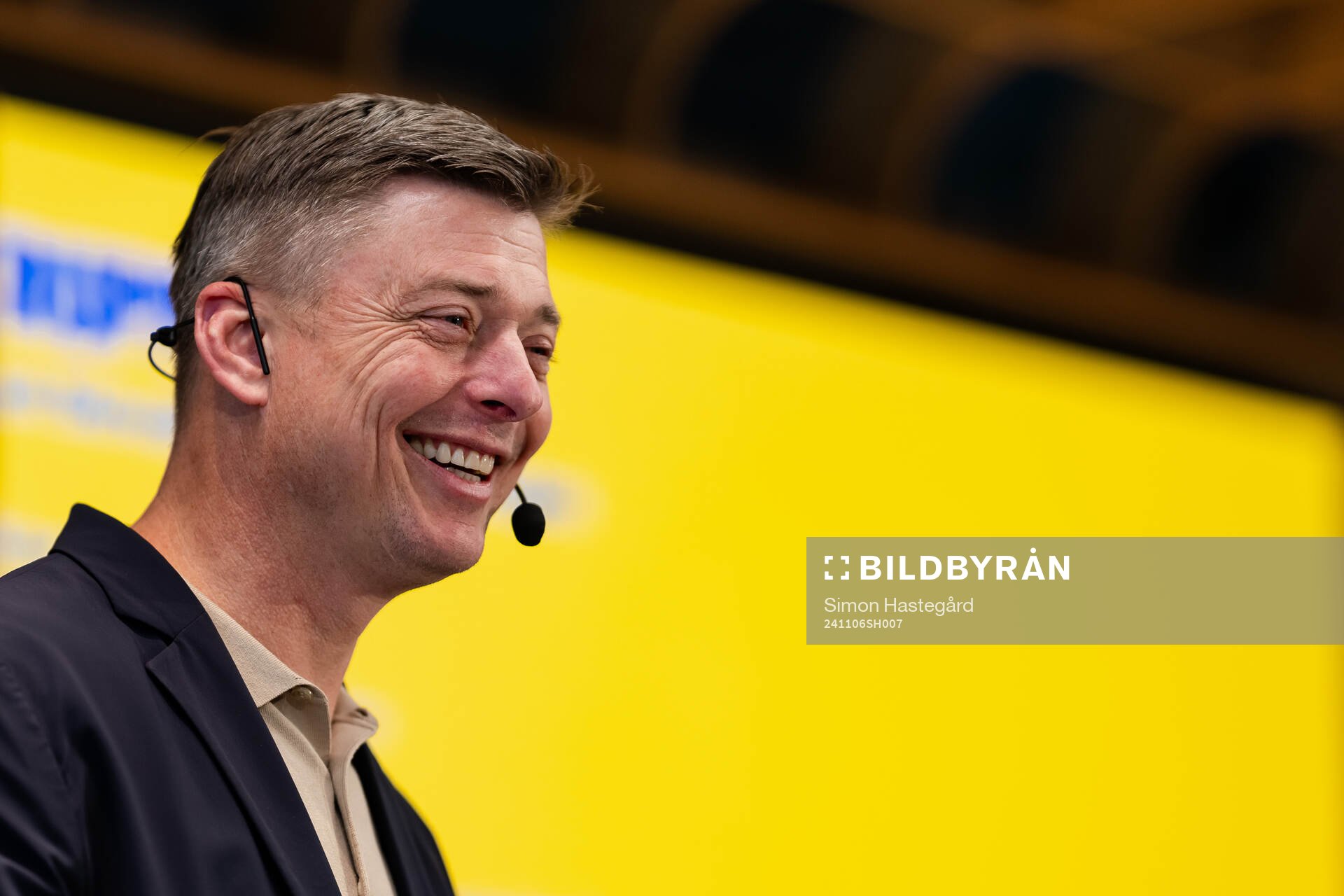 Jon Dahl Tomasson, Head coach of the Swedish men's national football team during a press conference on November 6, 2024 in Stockholm. 