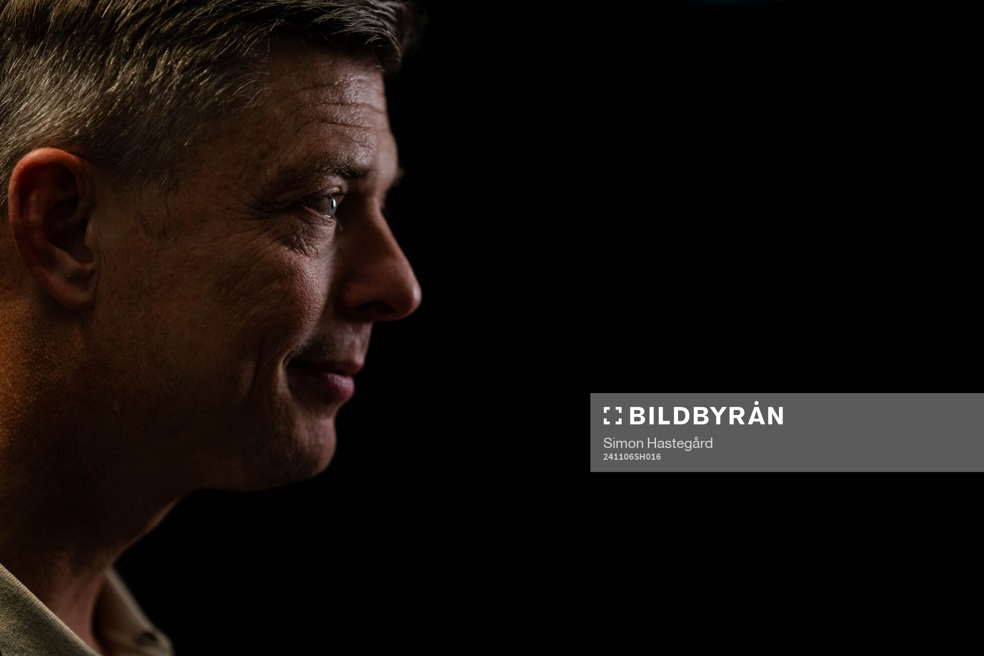 Jon Dahl Tomasson, Head coach of the Swedish men's national football team during a press conference on November 6, 2024 in Stockholm. 