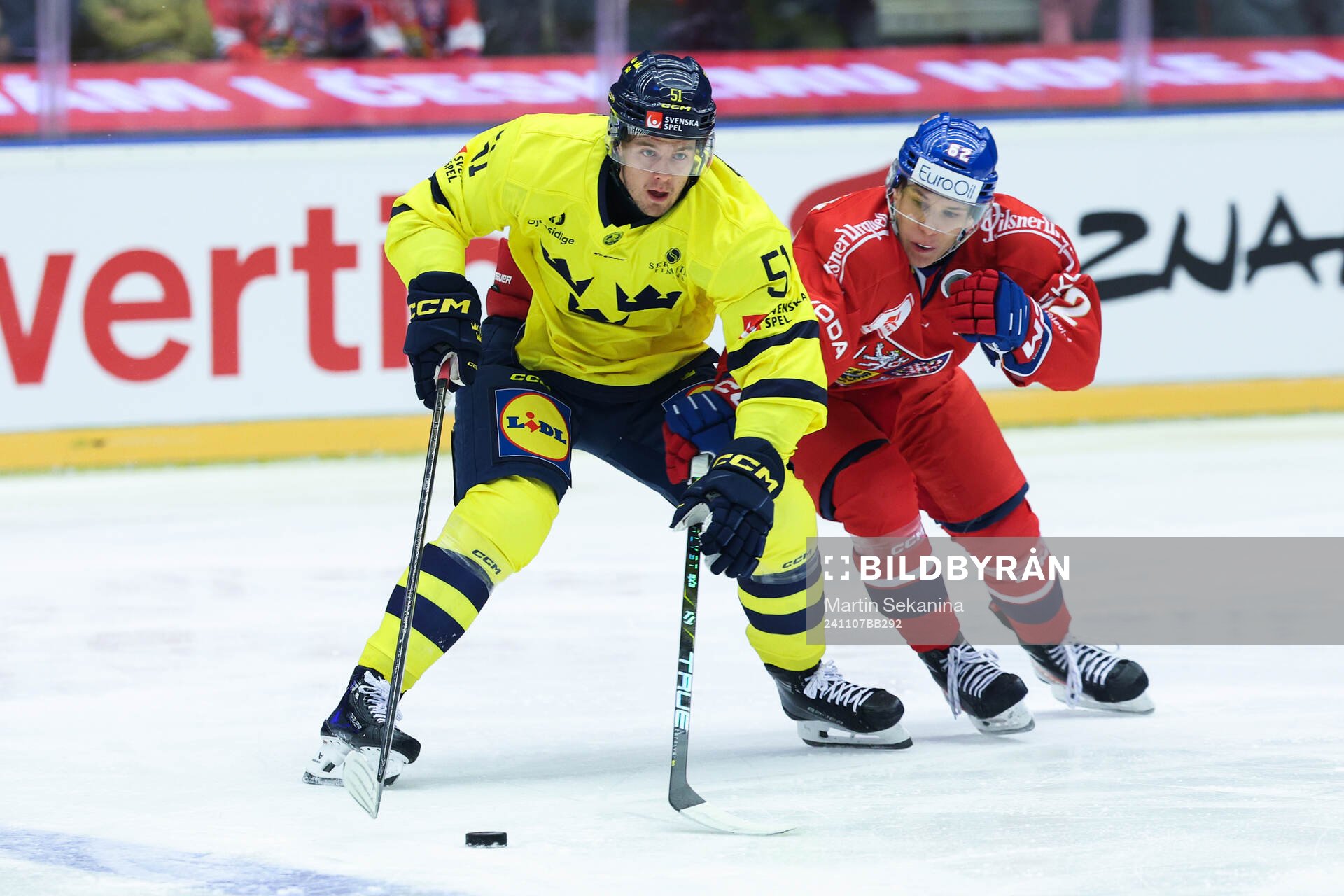 Filip Hållander of Sweden and Jiri Tichacek of Czech
