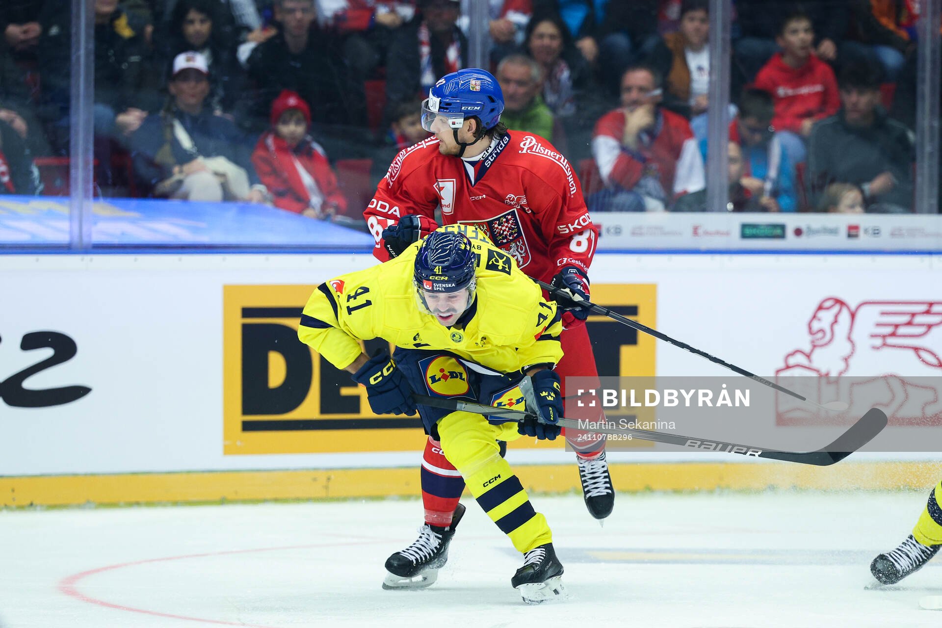 Emil Pettersson of Sweden and Michal Kovarcik of Czech