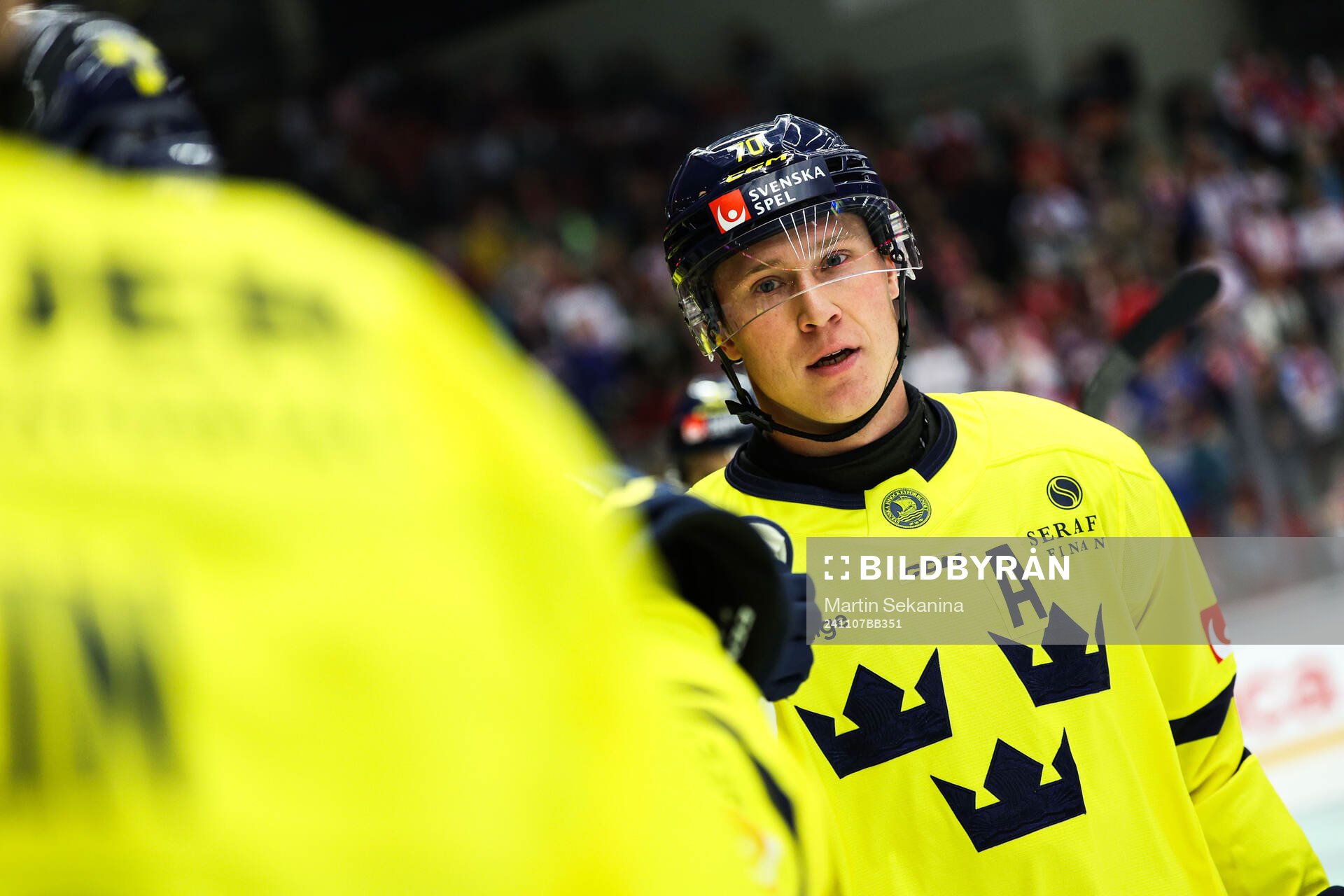 Dennis Rasmussen of Sweden celebrates