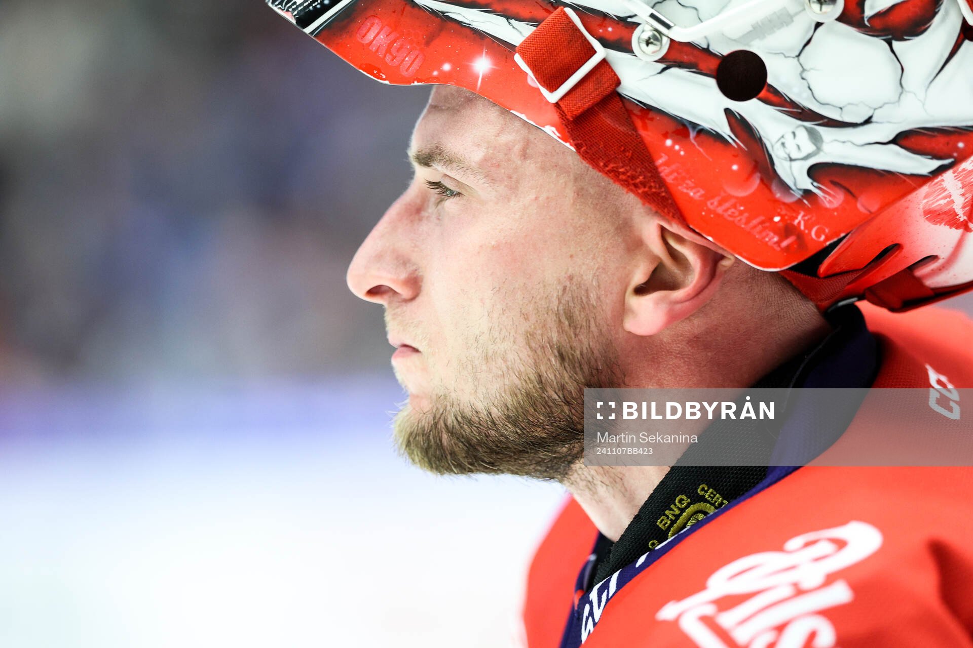 Goaltender Ondrej Kacetl of Czech Republic
