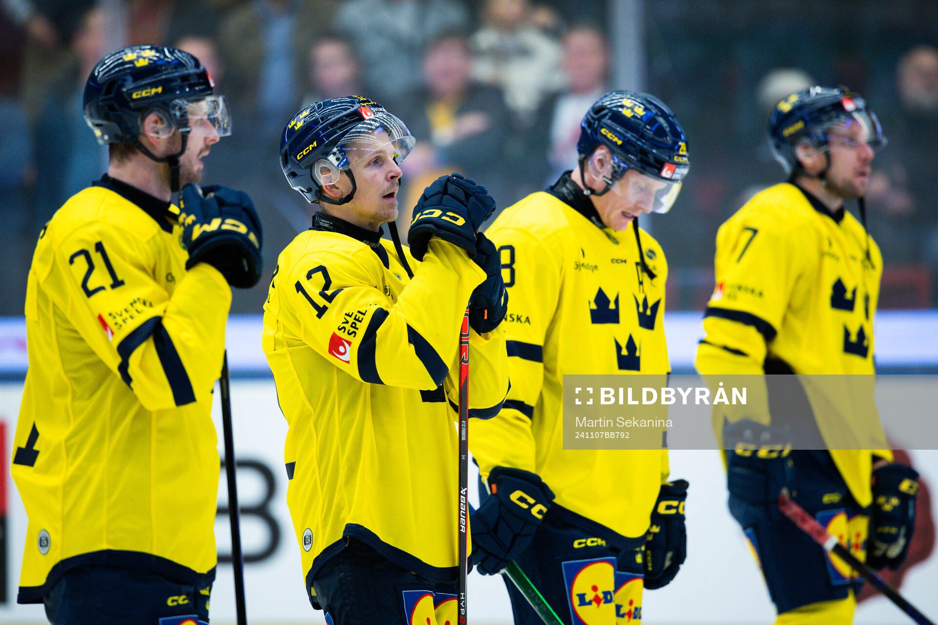 Christoffer Ehn, Max Friberg and Anton Bengtsson of Sweden