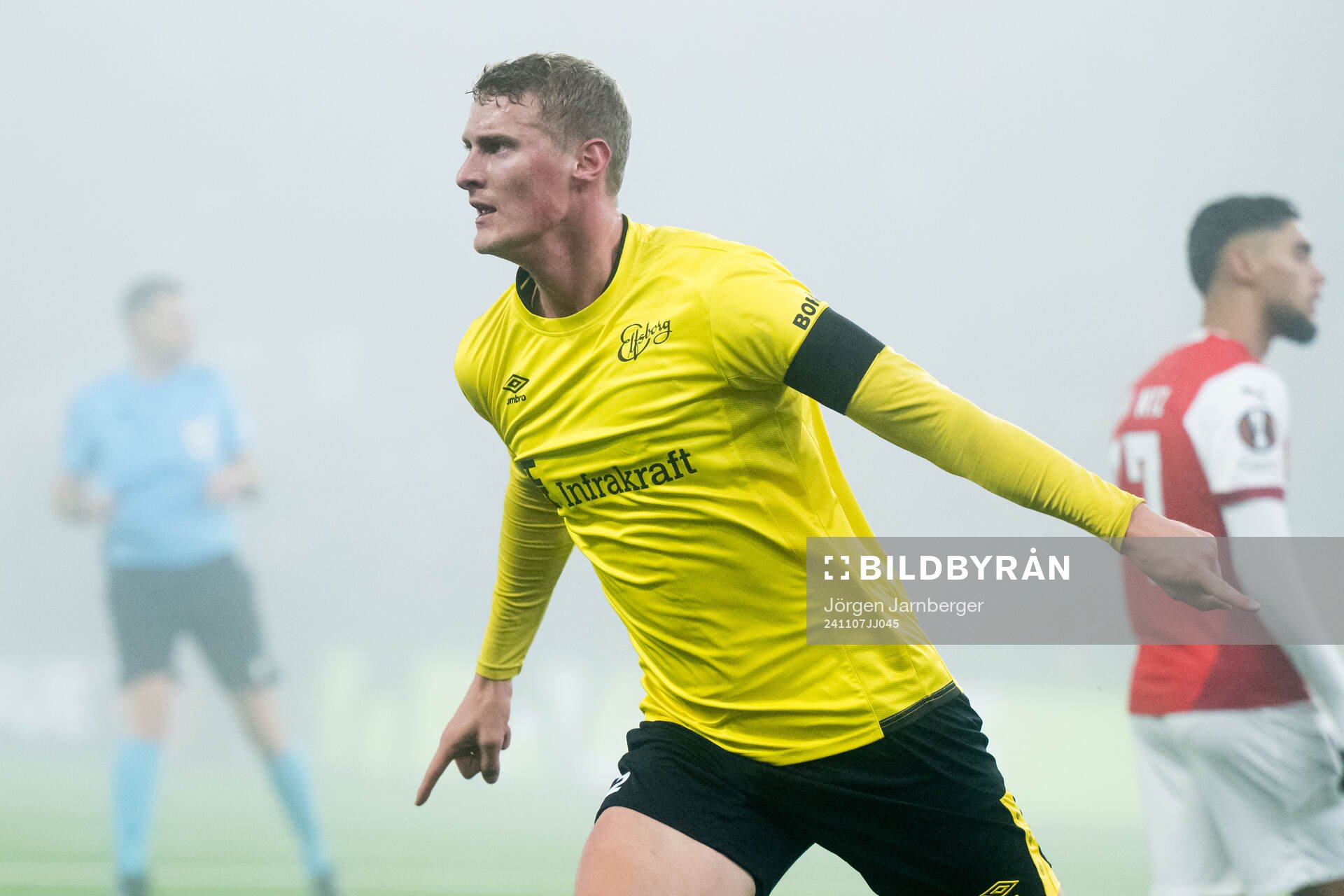 Emil Holten of Elfsborg celebrates