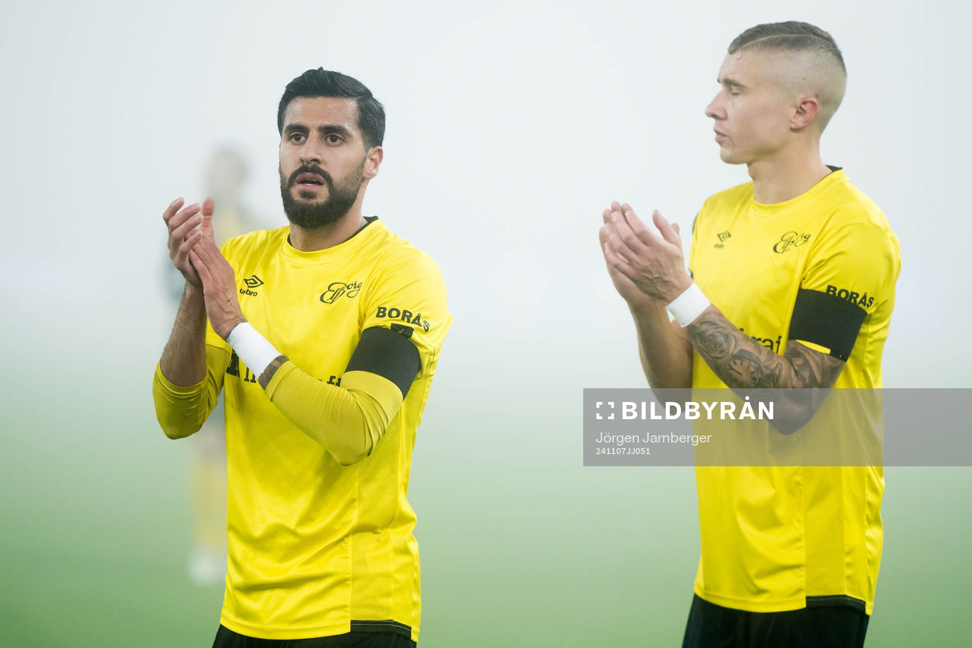 Rami Kaib and Sebastian Holmen of Elfsborg
