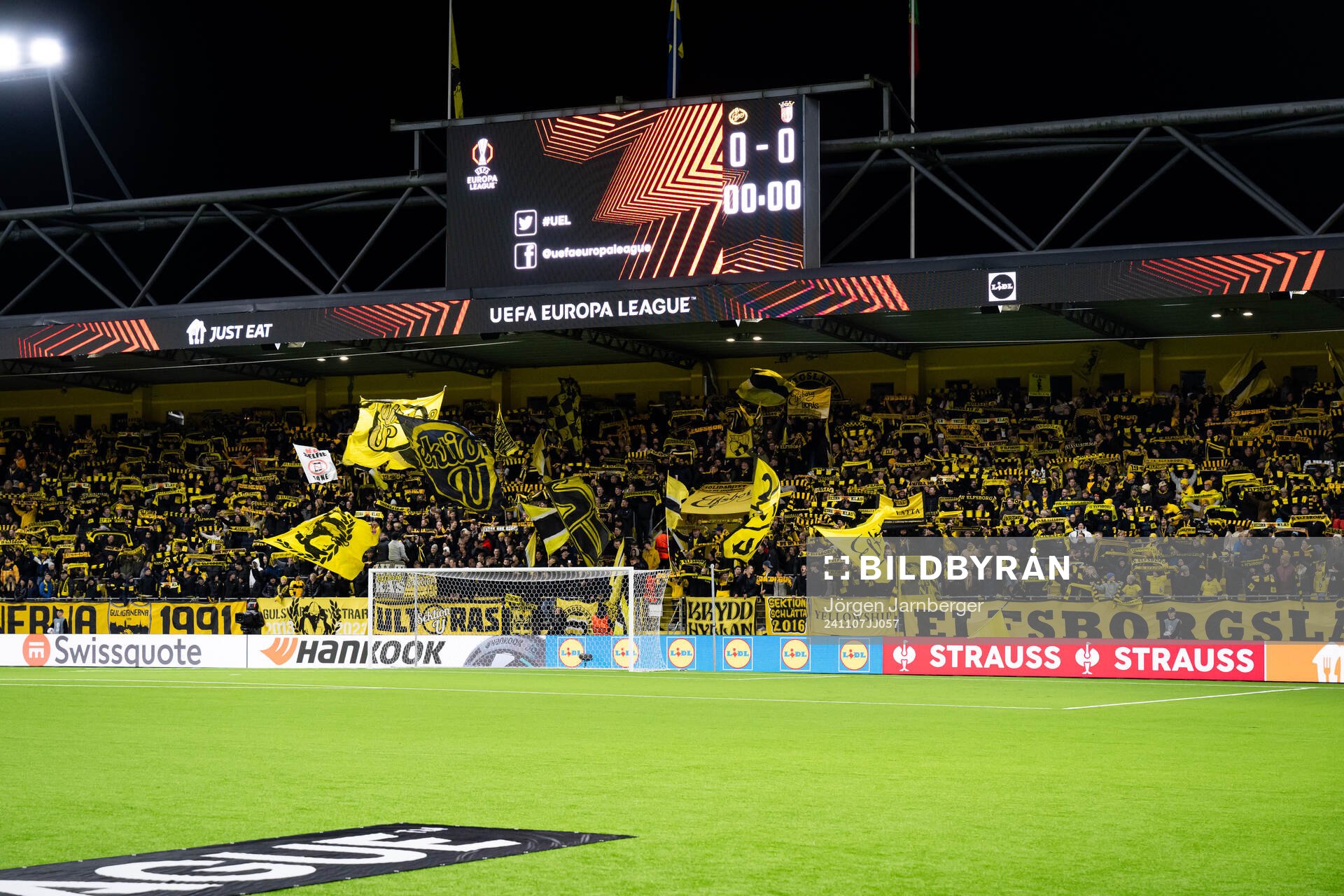 Supporters of Elfsborg in the stands