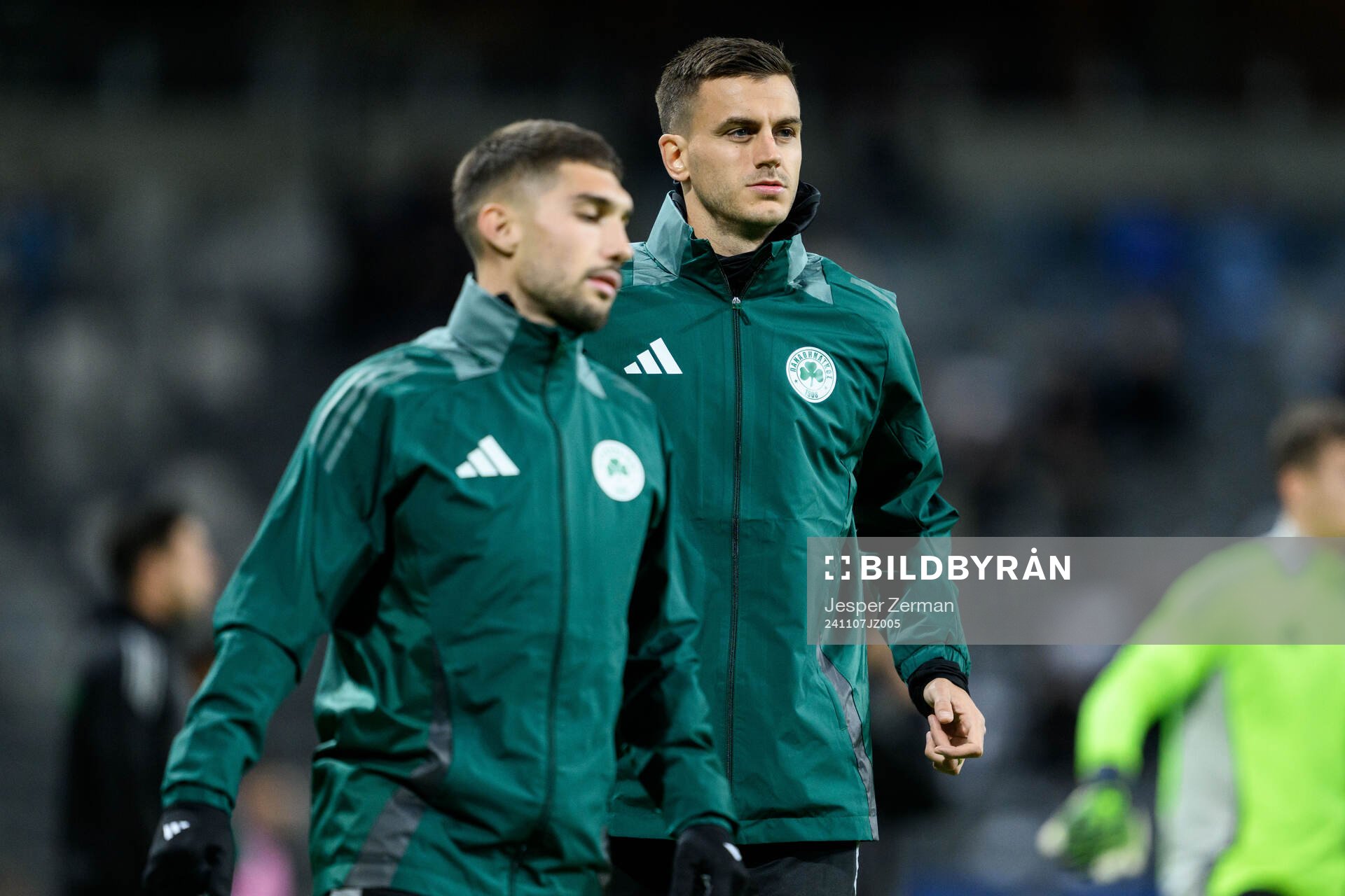 Alexander Jeremejeff of Panathinaikos ahead of the UEFA Conference League match between Djurgården and Panathinaikos on November 7, 2024 in Stockholm.