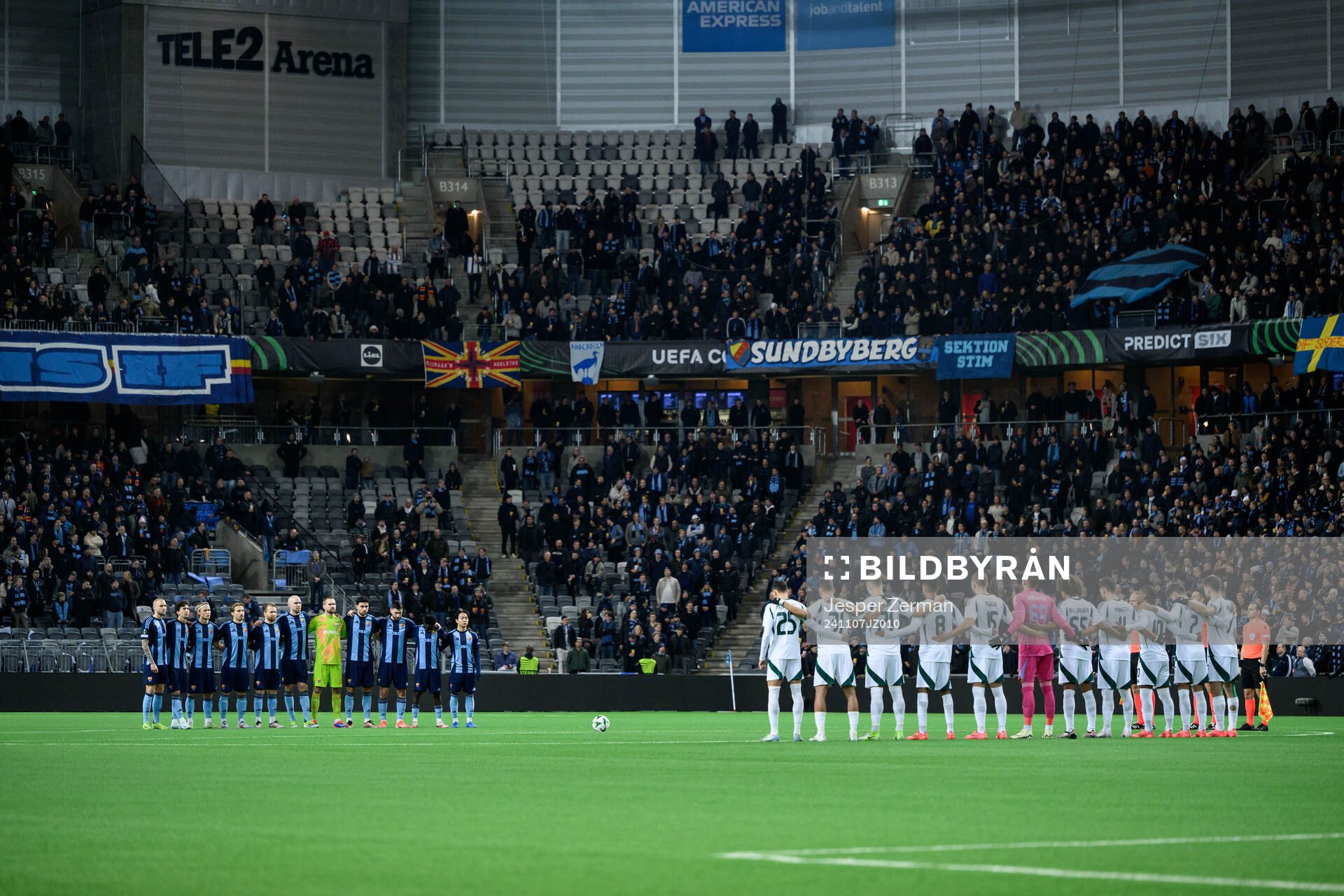 Players of Djurgården and of Panathinaikos