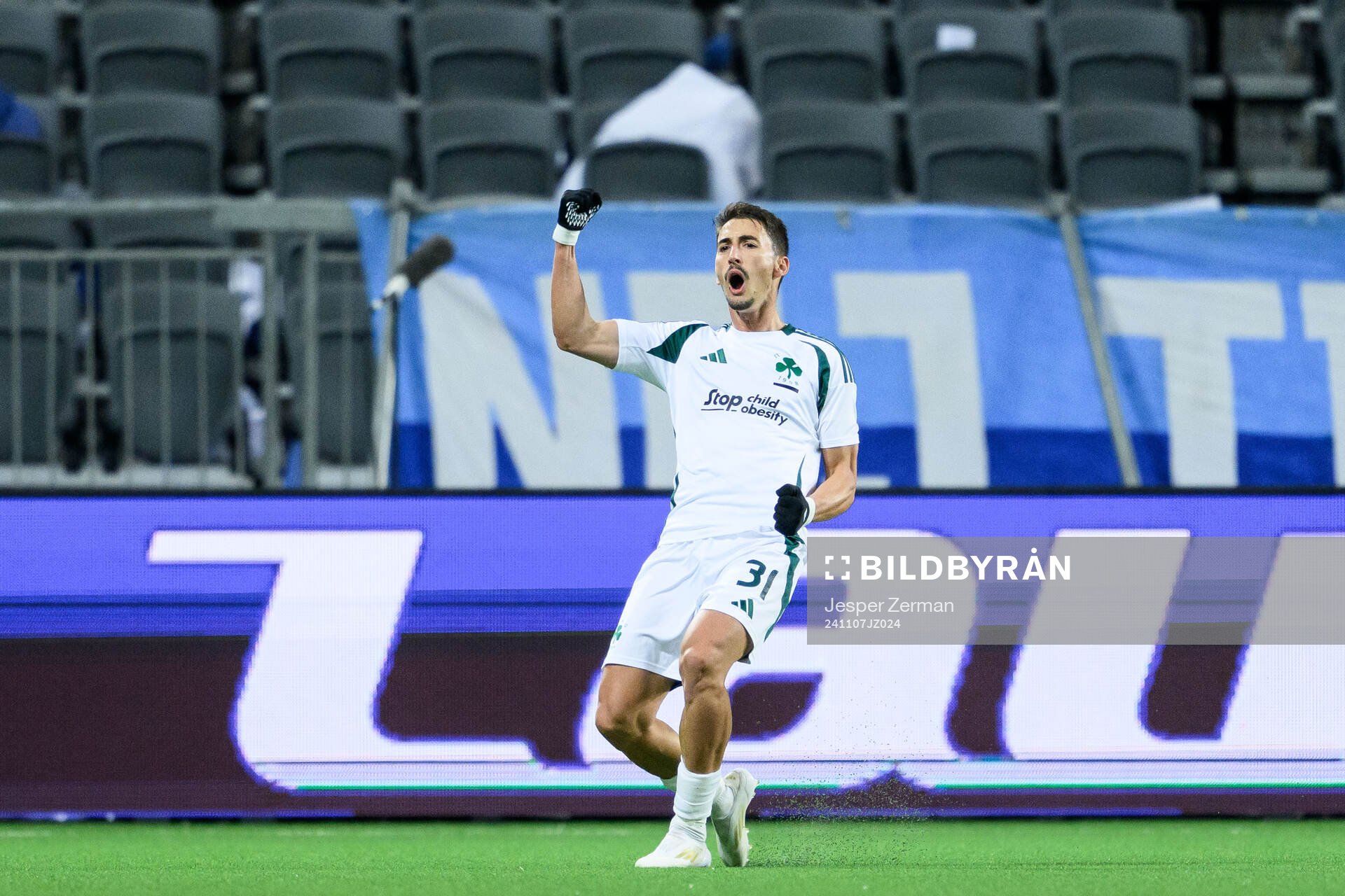 Filip Djurisic of Panathinaikos celebrates