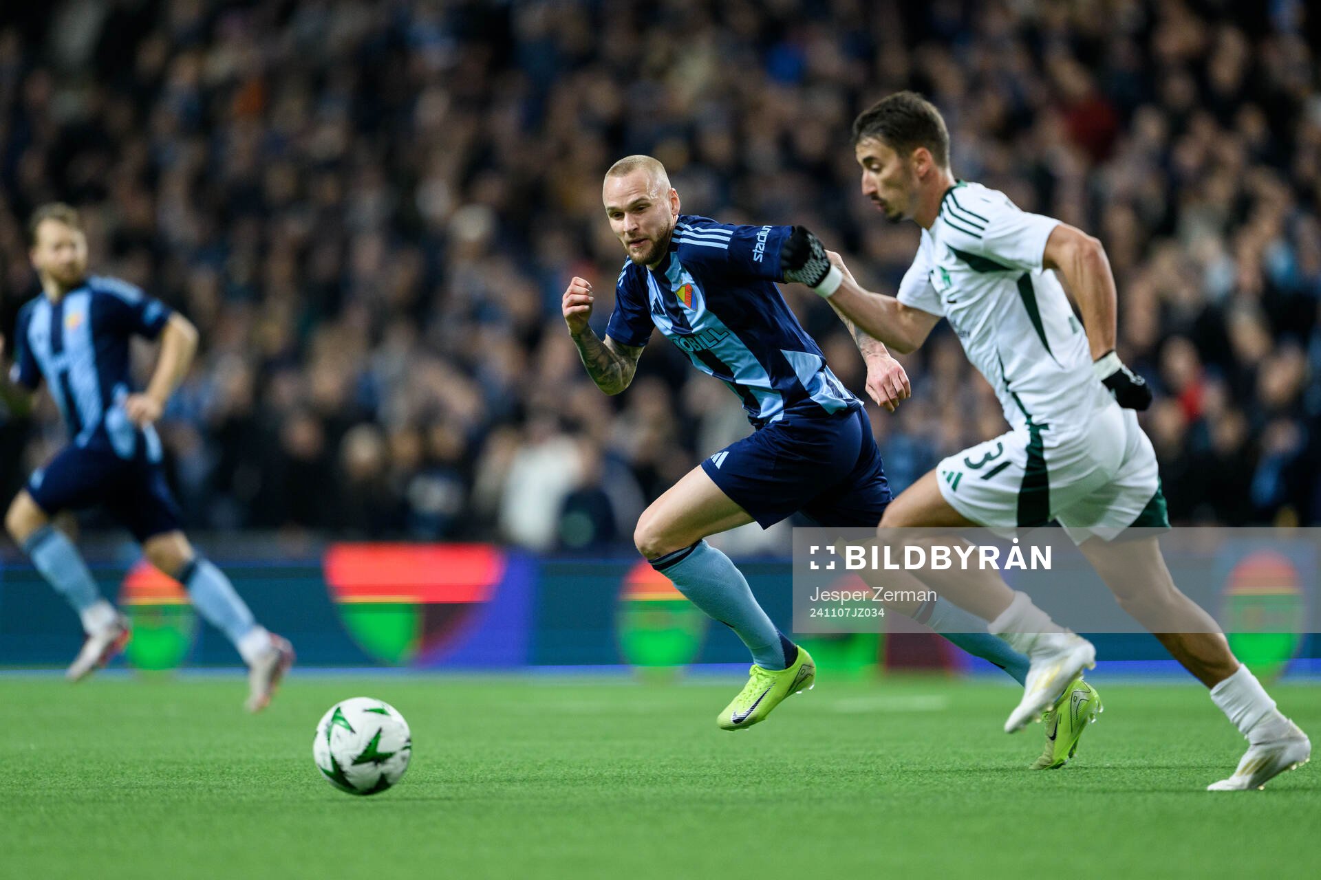 Adam Ståhl of Djurgården and Filip Djurisic of