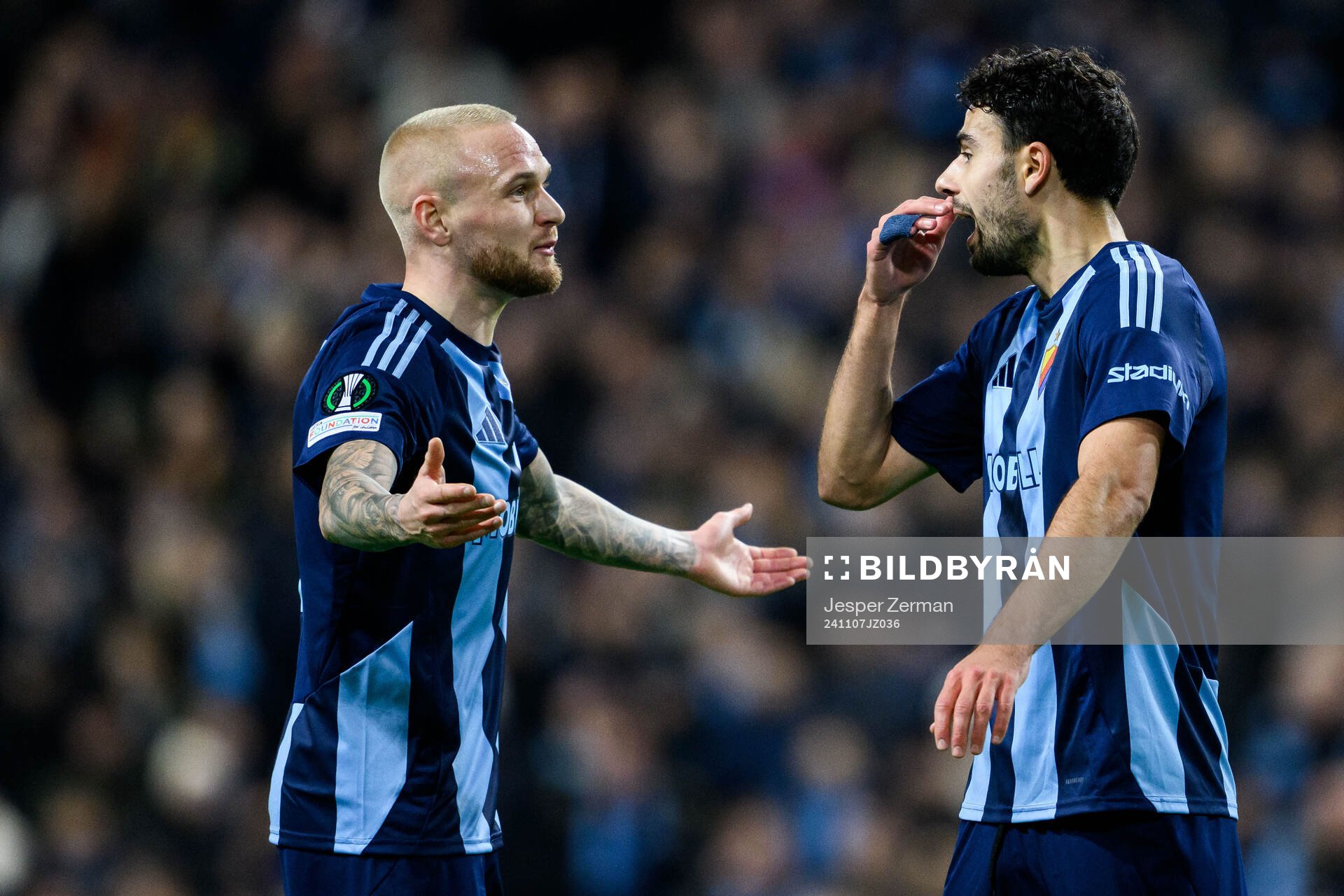 Adam Ståhl and Deniz Hummet of Djurgården