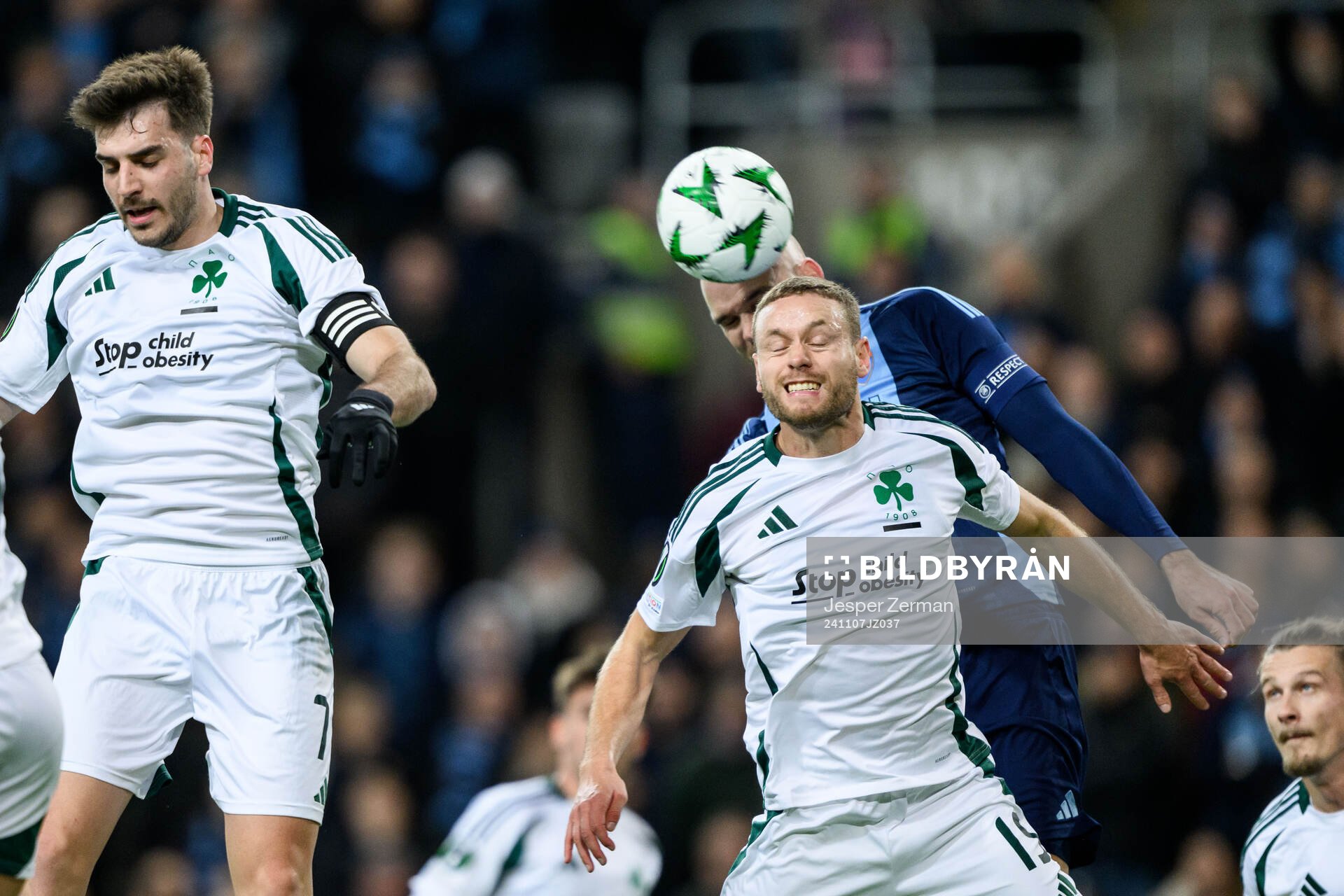 Sverrir Ingi Ingason of Panathinaikos and Marcus Danielson
