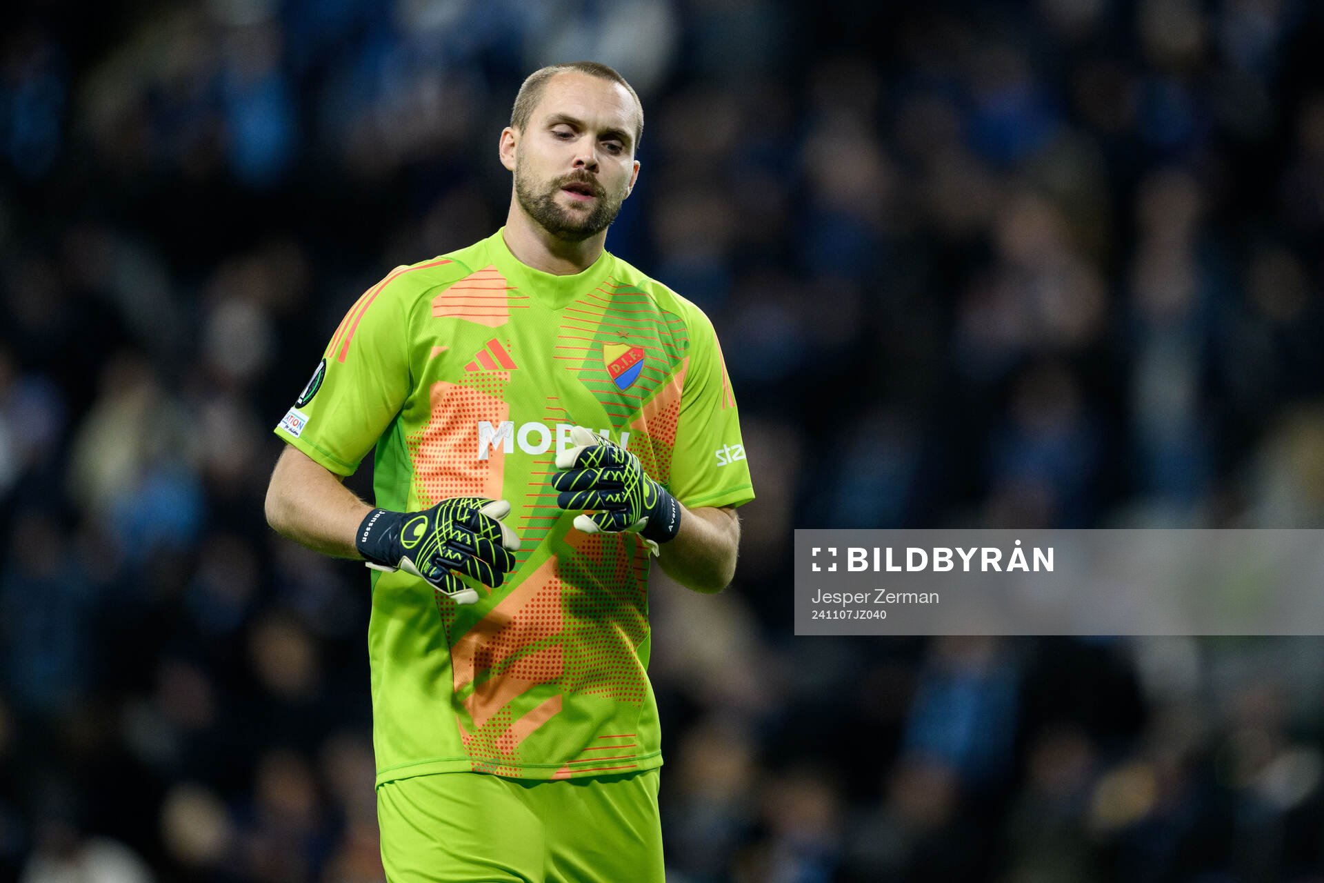 Goalkeeper Oscar Jansson of Djurgården