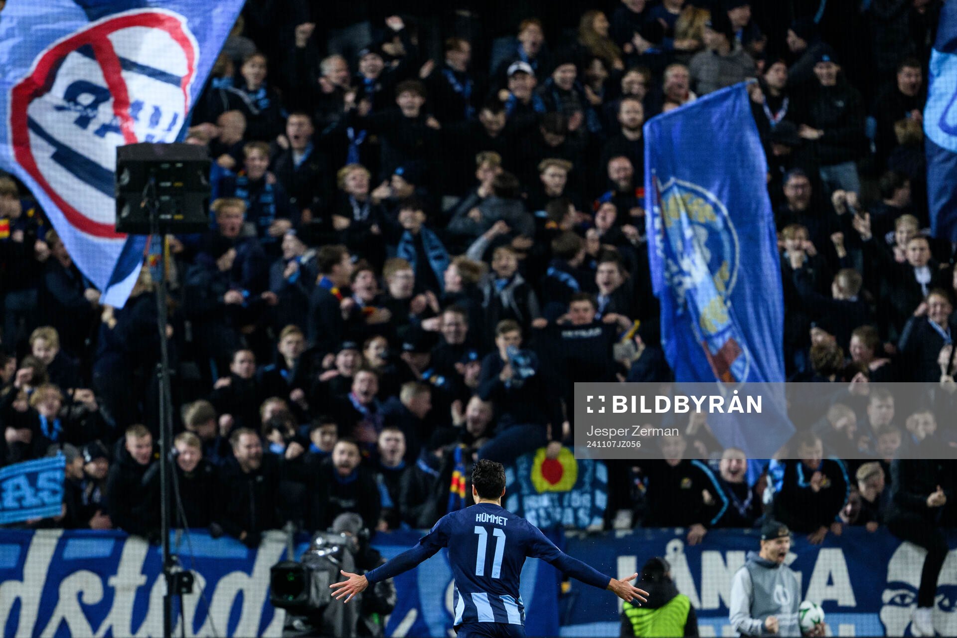 Deniz Hummet of Djurgården celebrates