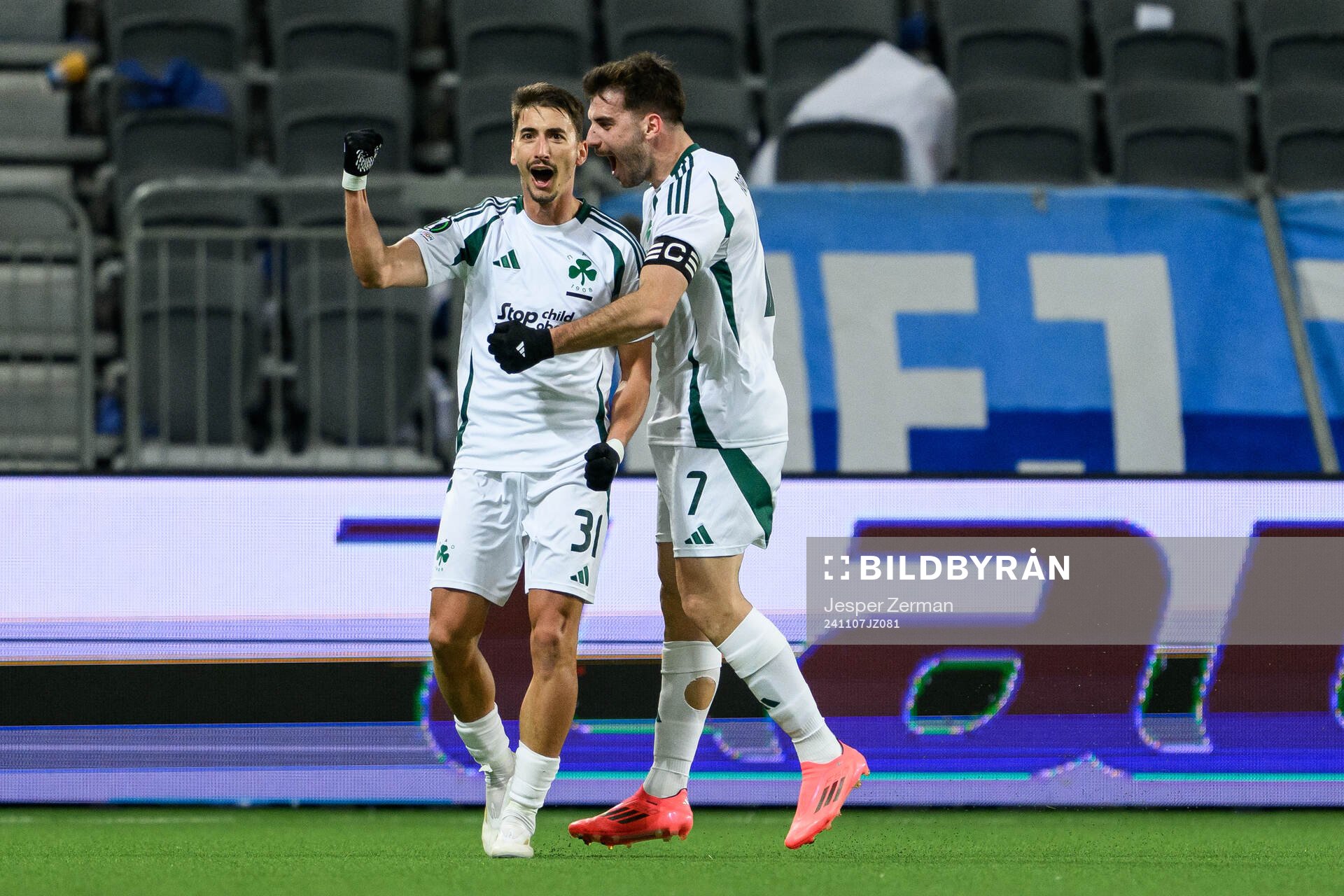 Filip Djurisic of Panathinaikos celebrates