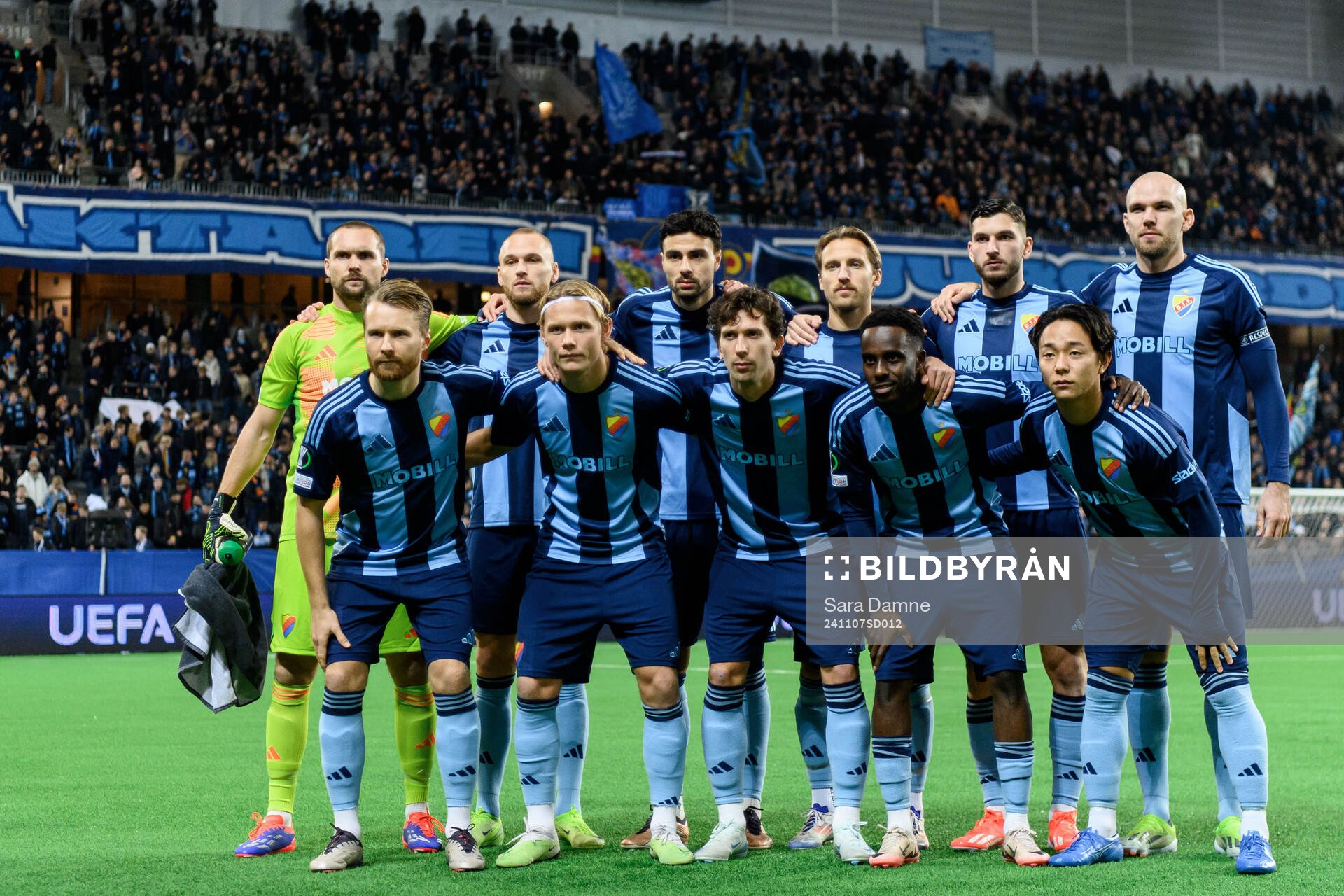 goalkeeper Oscar Jansson, Adam Ståhl, Deniz Hummet, Daniel