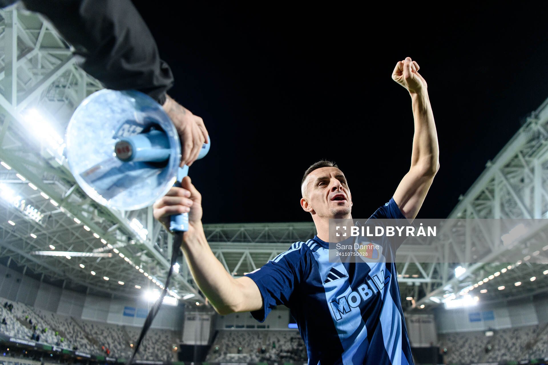 Haris Radetinac of Djurgården celebrates