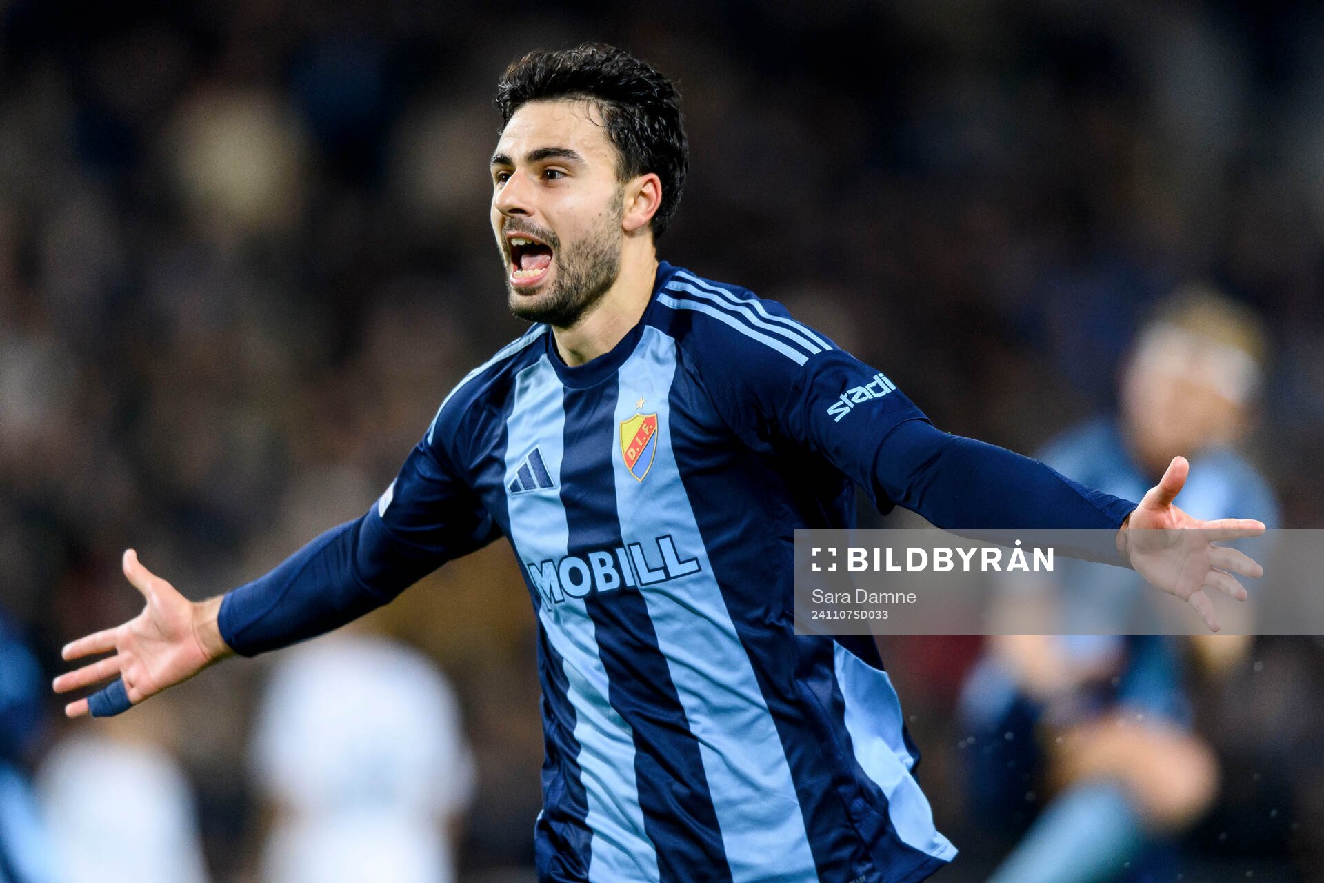 Deniz Hummet of Djurgården celebrates