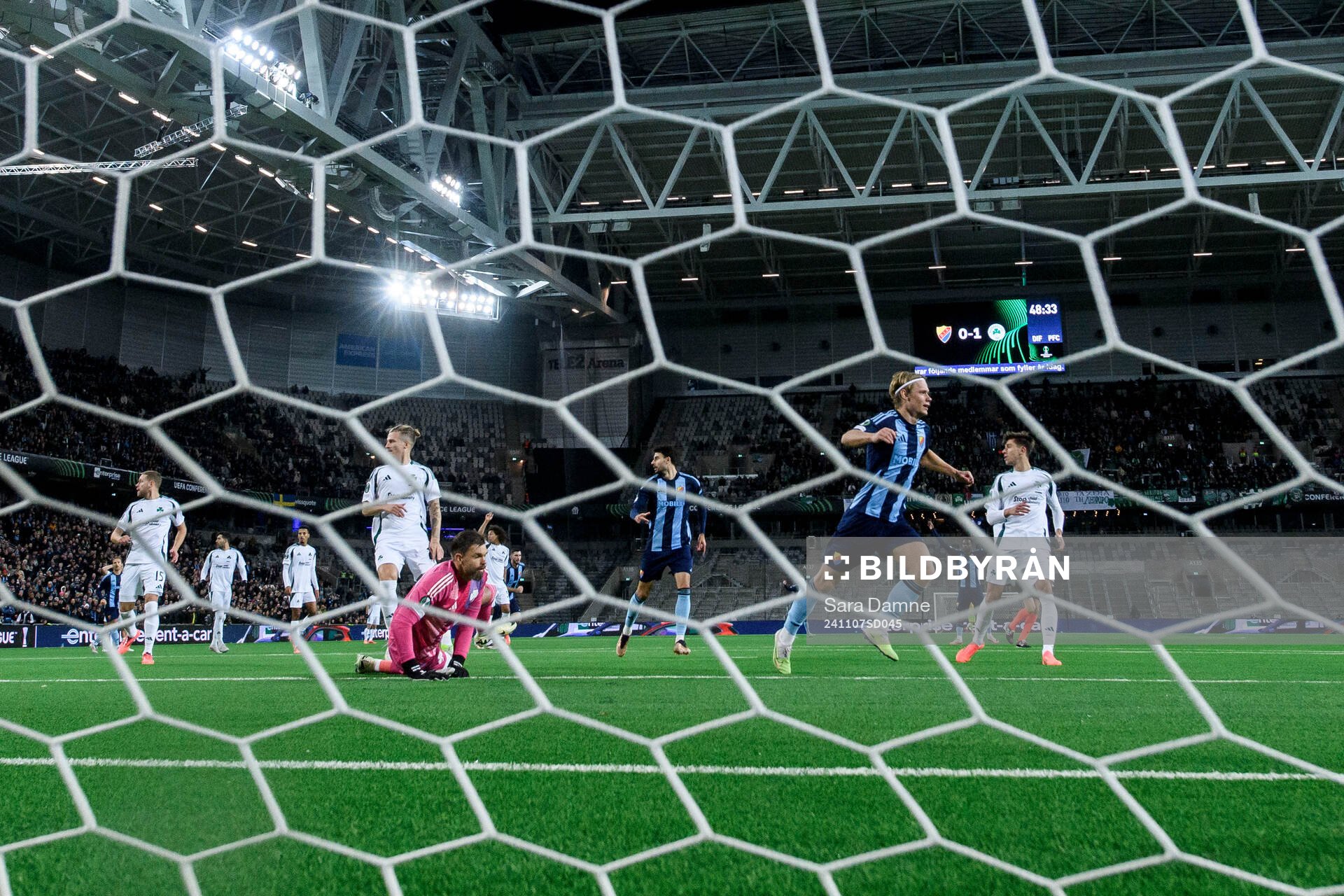 Tobias Gulliksen of Djurgården celebrates