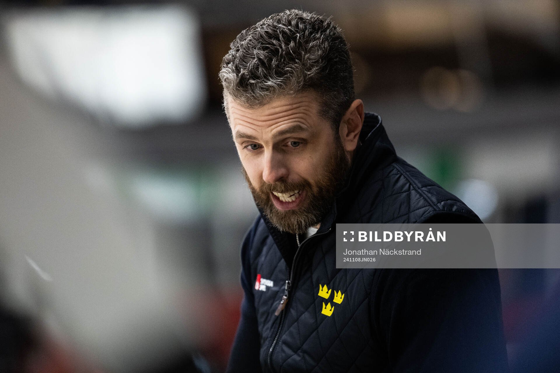 Head coach Ulf Lundberg of Sweden