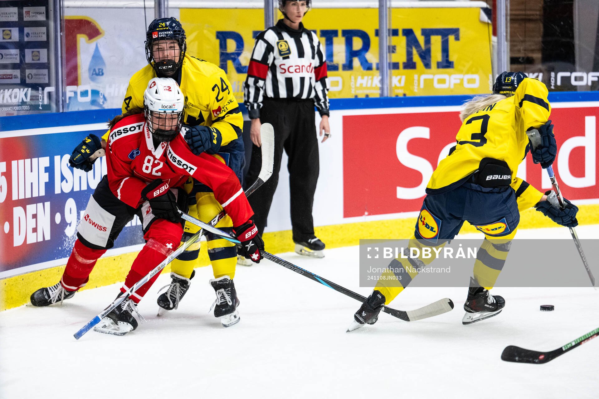Alessia Baechler of Switzerland and Ebba Hedqvist of Sweden