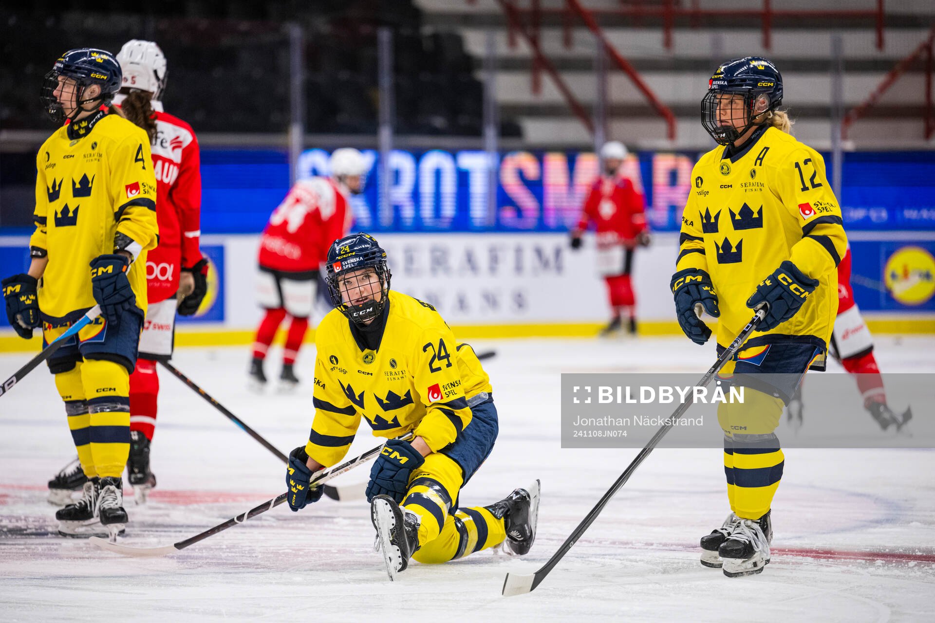 Linnéa Andersson, Ebba Hedqvist and Maja Nylén-Persson of