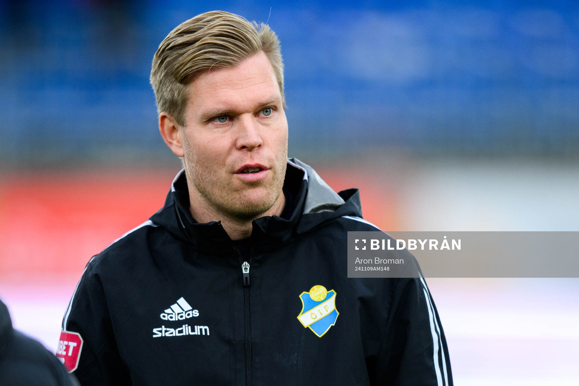 Östers assisterande tränare Daniel Friberg inför fotbollsmatchen i Superettan mellan Degerfors och Öster den 9 november 2024 i Degerfors. 