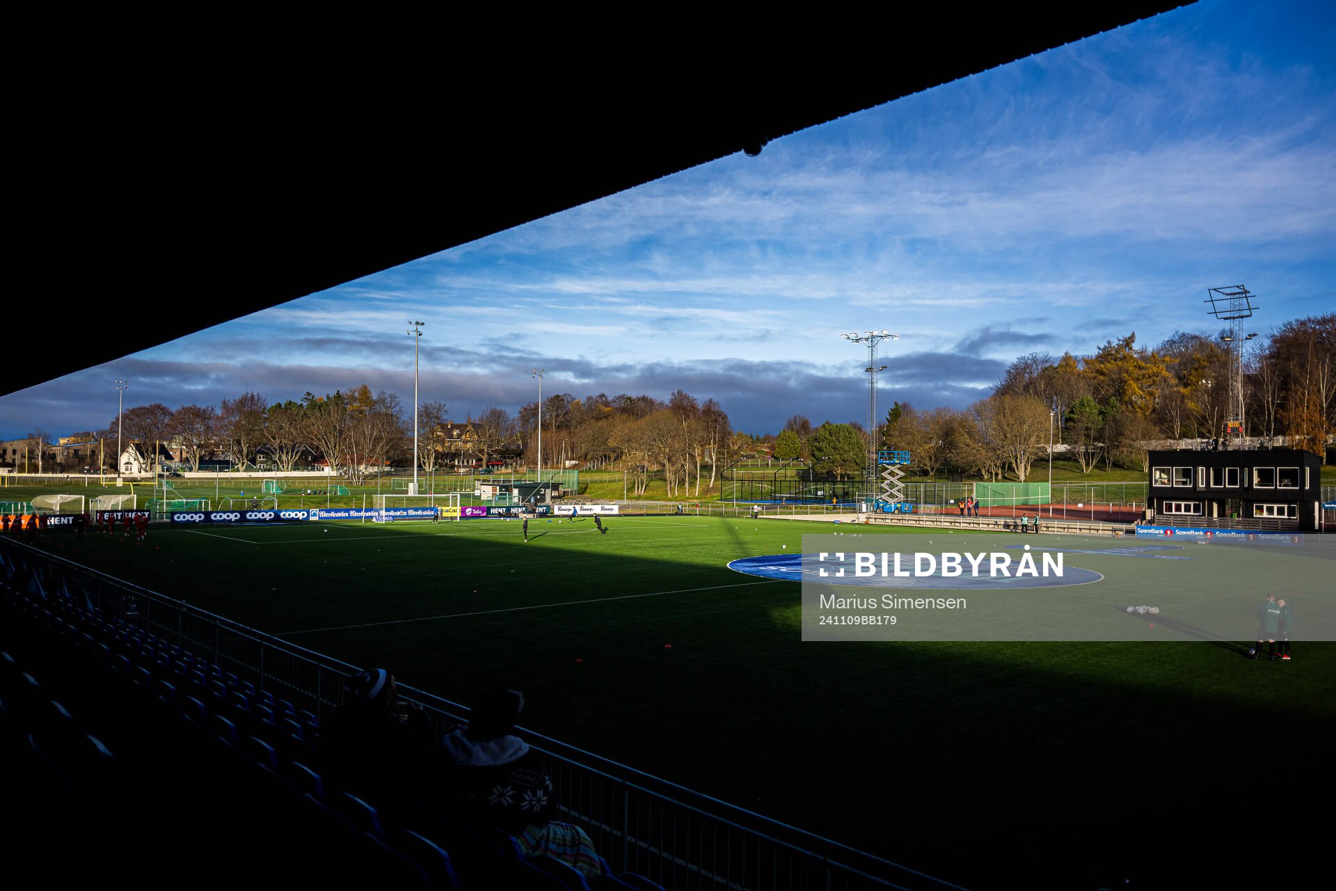Koteng Arena ahead of the Toppserien football match between Rosenborg and Brann on November 9, 2024 in Trondheim.