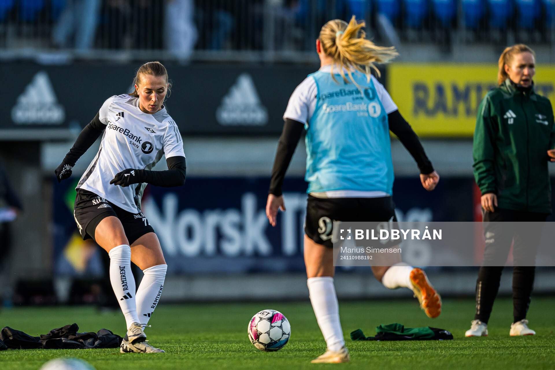 Matilde Alsaker Rogde of Rosenborg warms up
