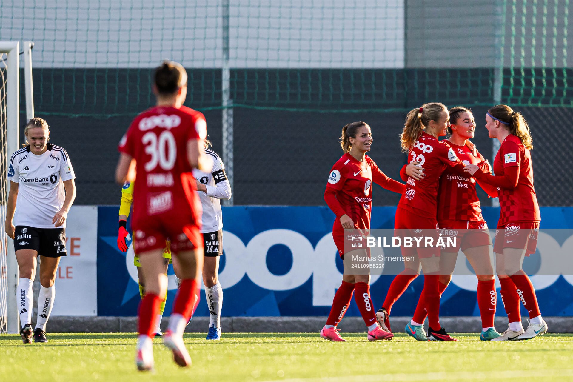 Anna Nerland Aahjem of Brann celebrates