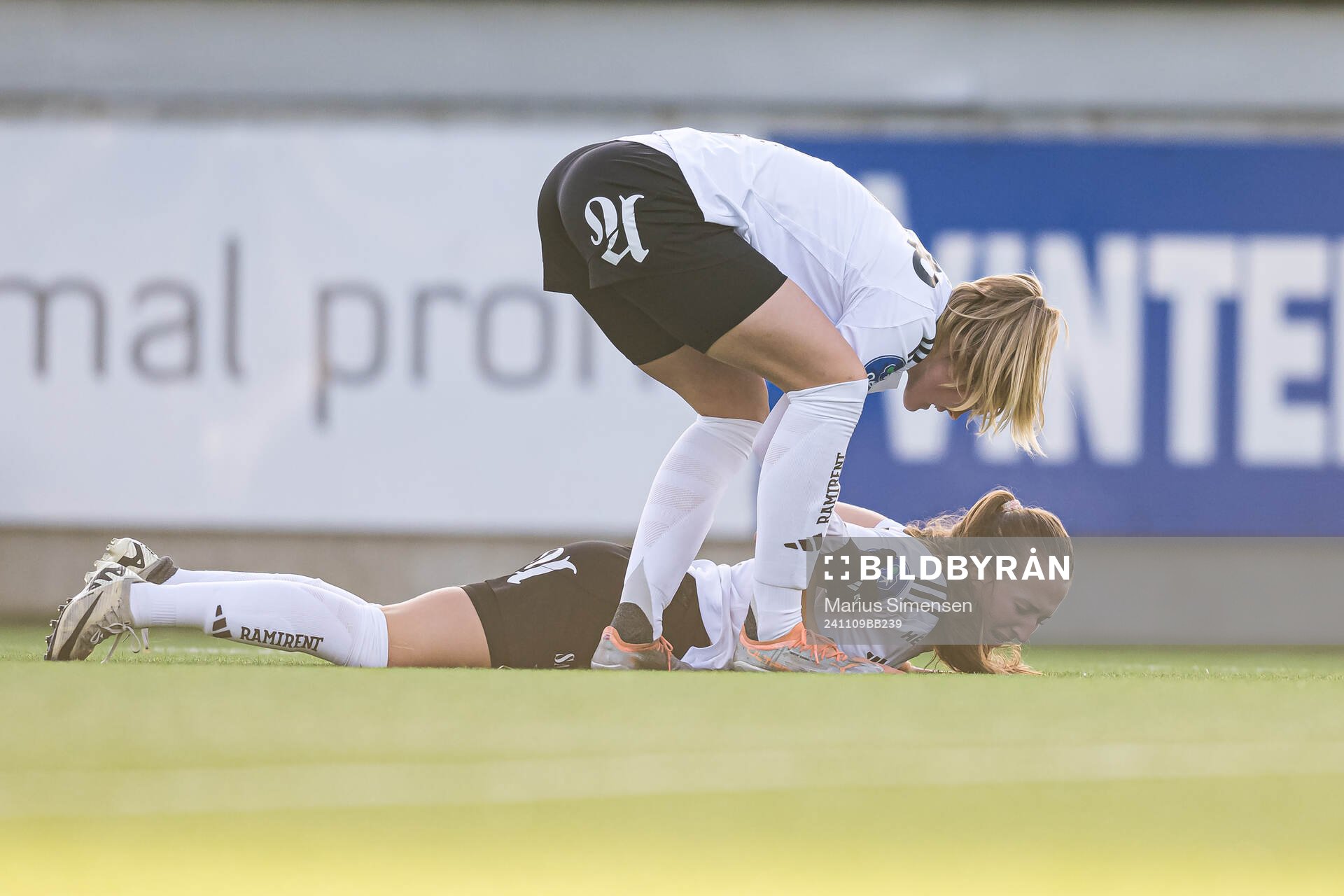 Matilde Alsaker Rogde of Rosenborg in pain