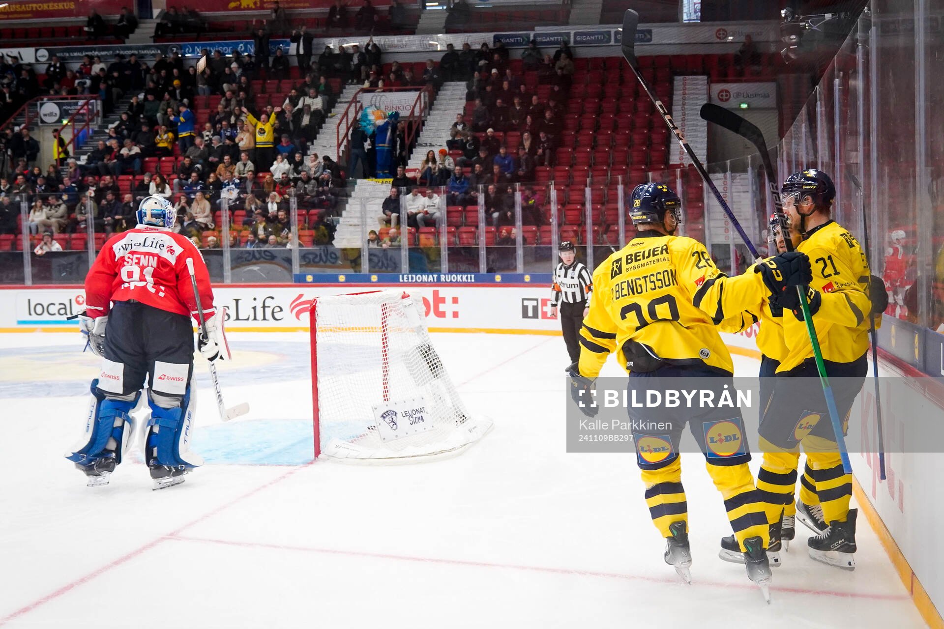 Anton Bengtsson, Christoffer Ehn and Oskar Lang of Sweden