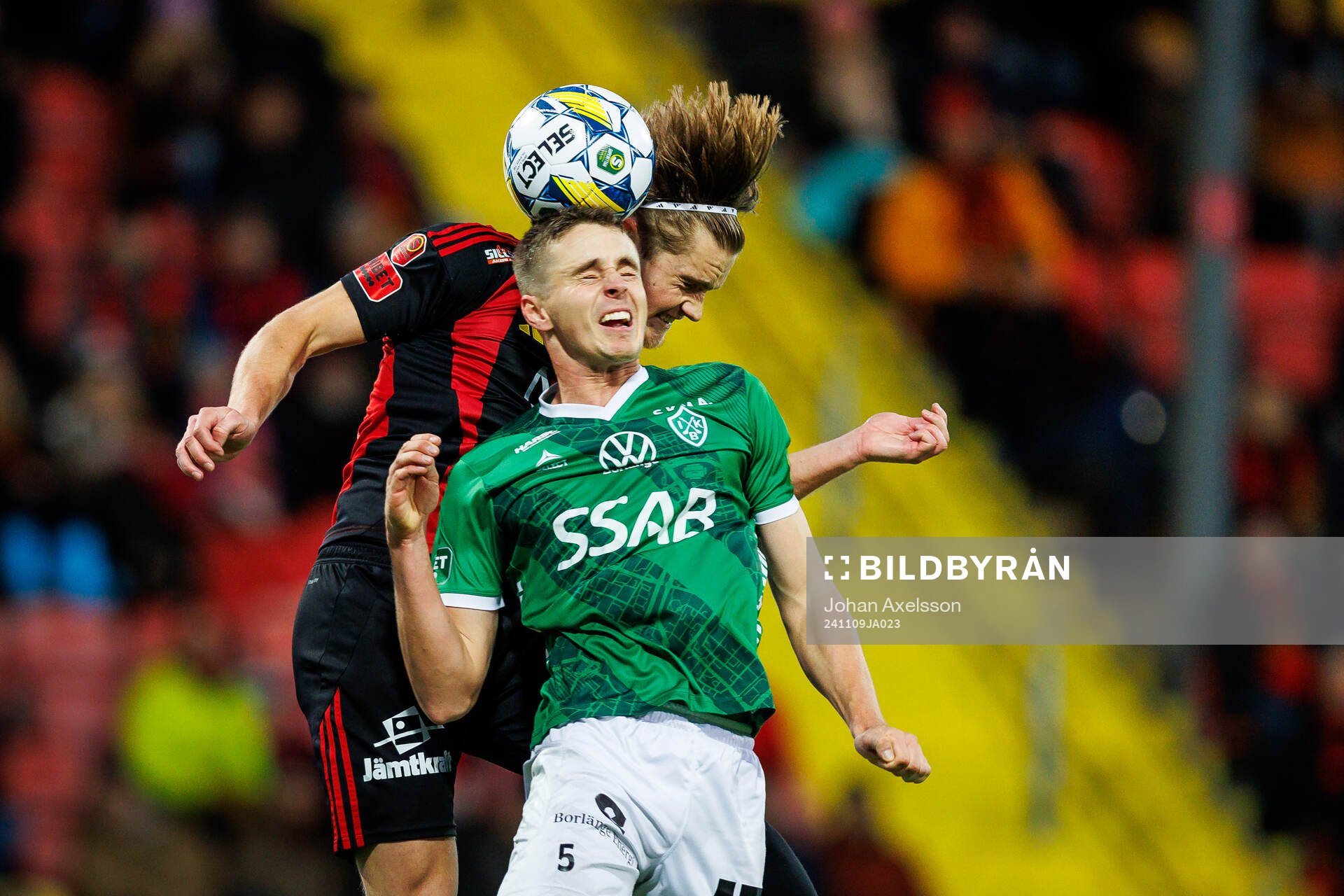 Brages Oskar Ågren och Östersunds Sebastian Karlsson Grach