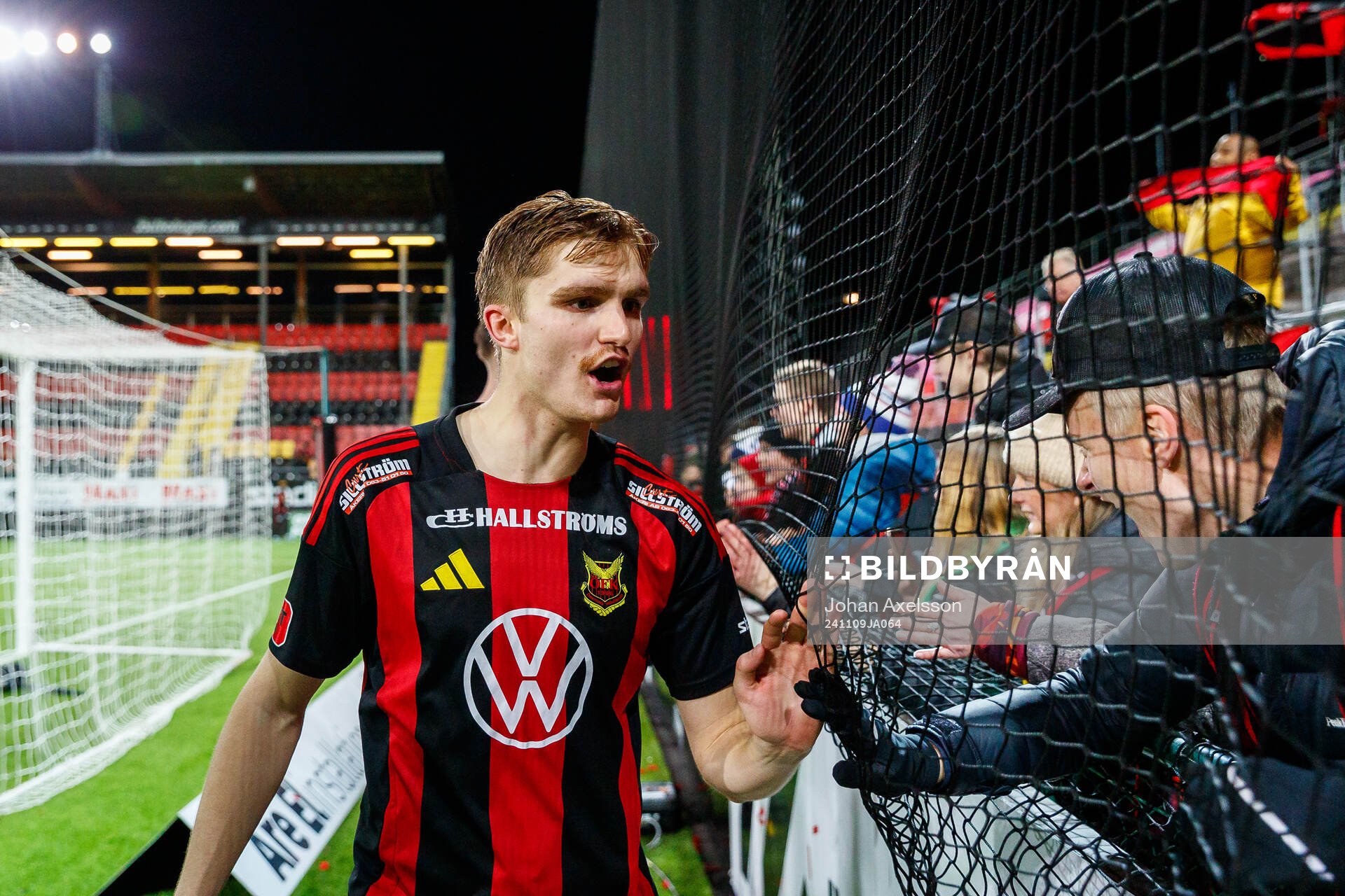 Östersunds Jakob Hedenquist jublar