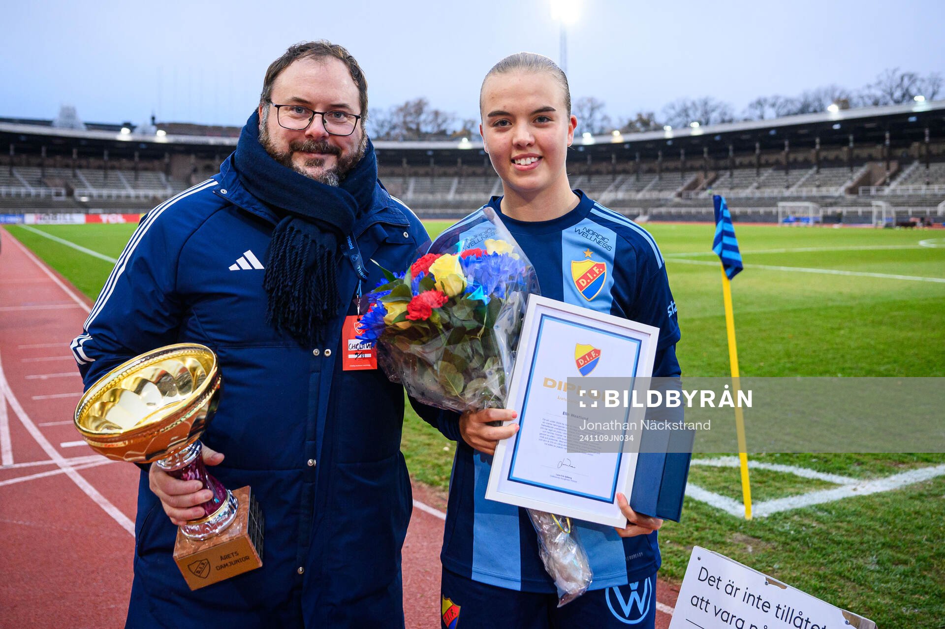 Djurgårdens Elin Westlund prisas som årets junior