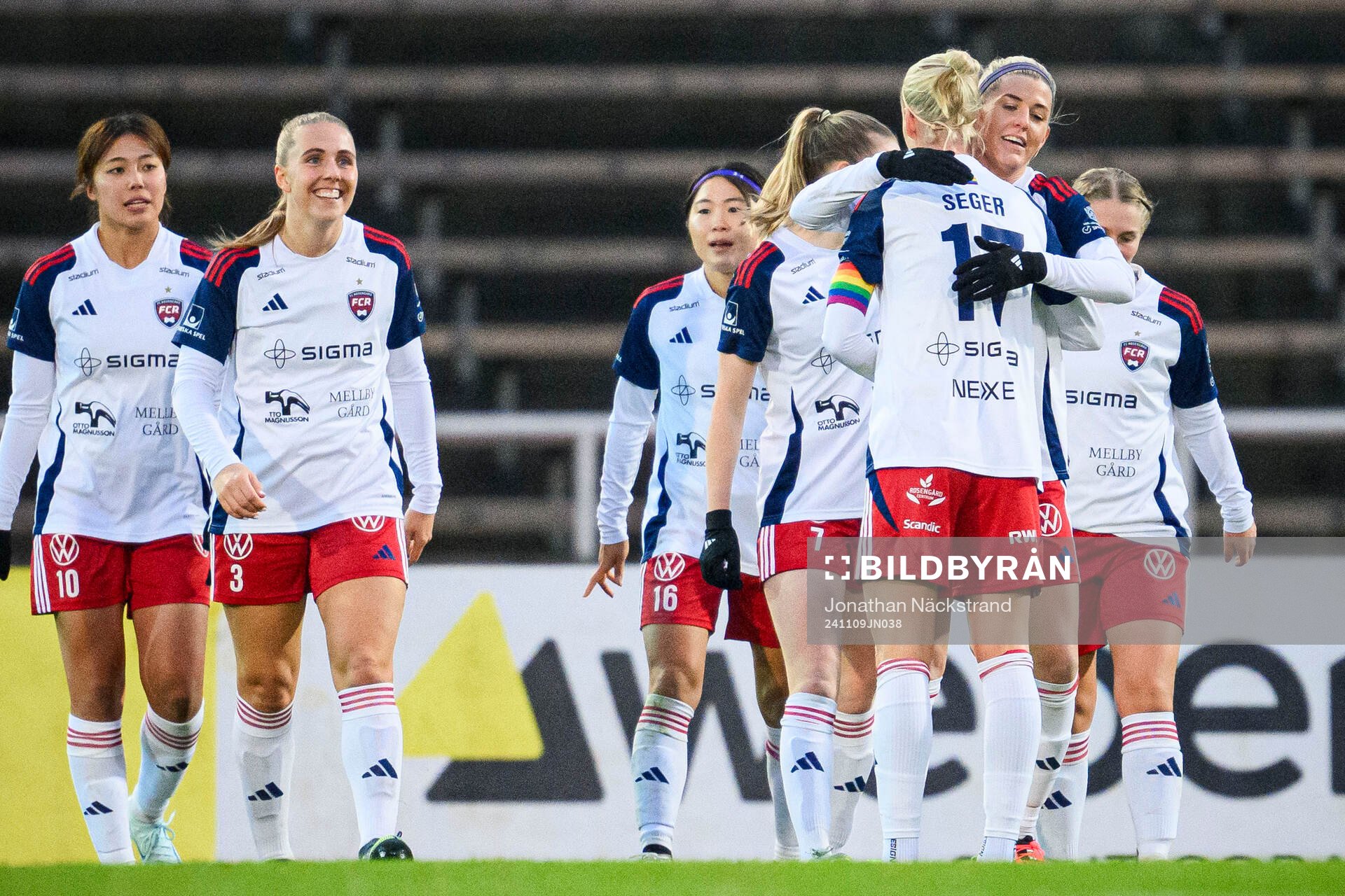 Rosengårds Olivia Schough jublar