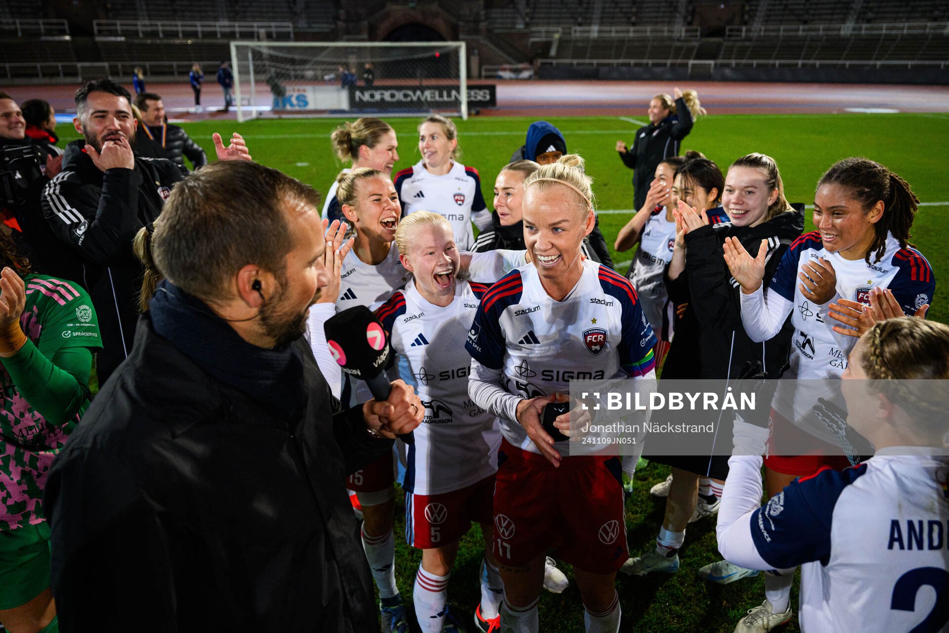 Rosengårds Caroline Seger jublar
