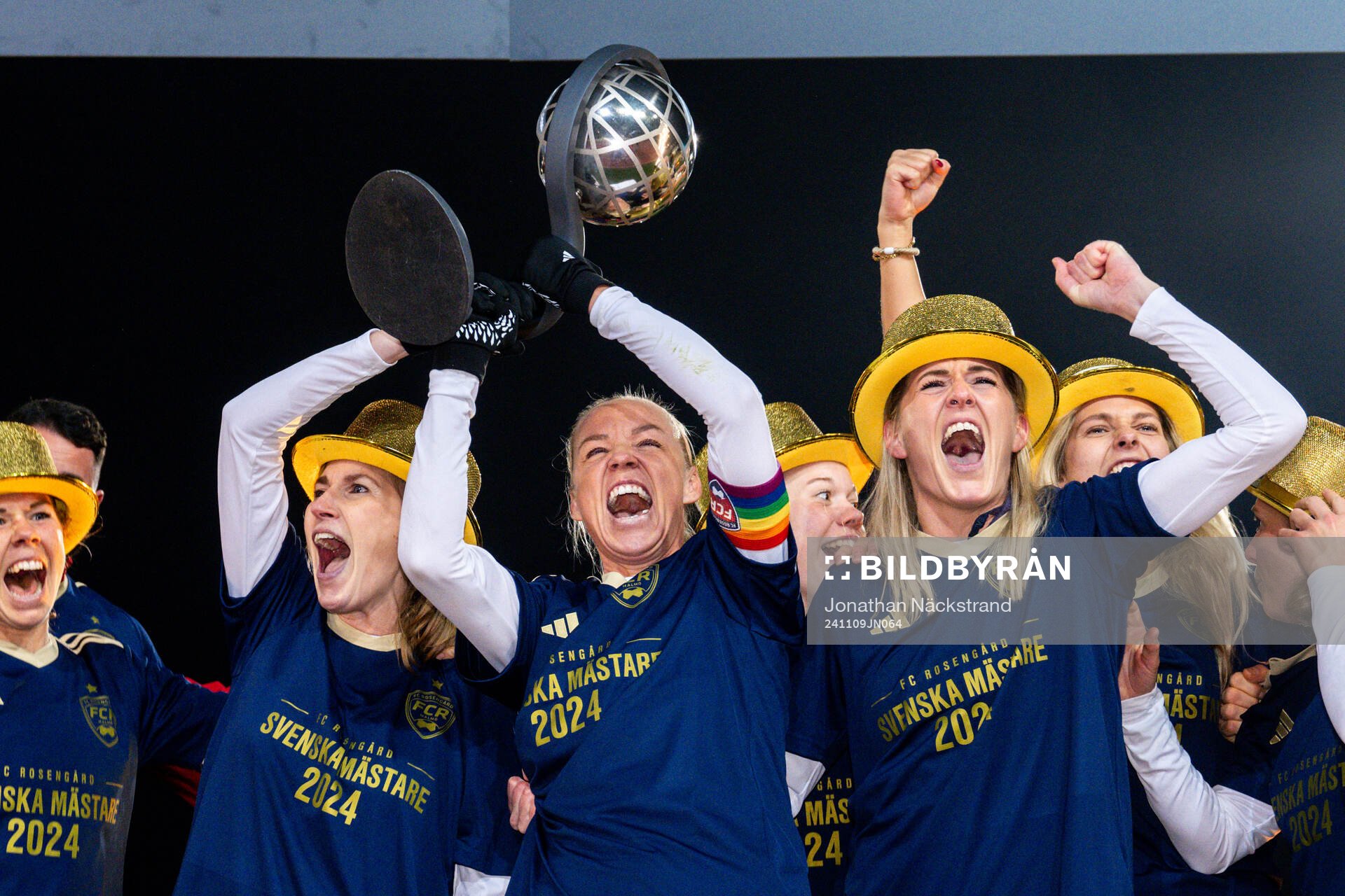 Rosengårds Emma Berglund, Caroline Seger och Olivia