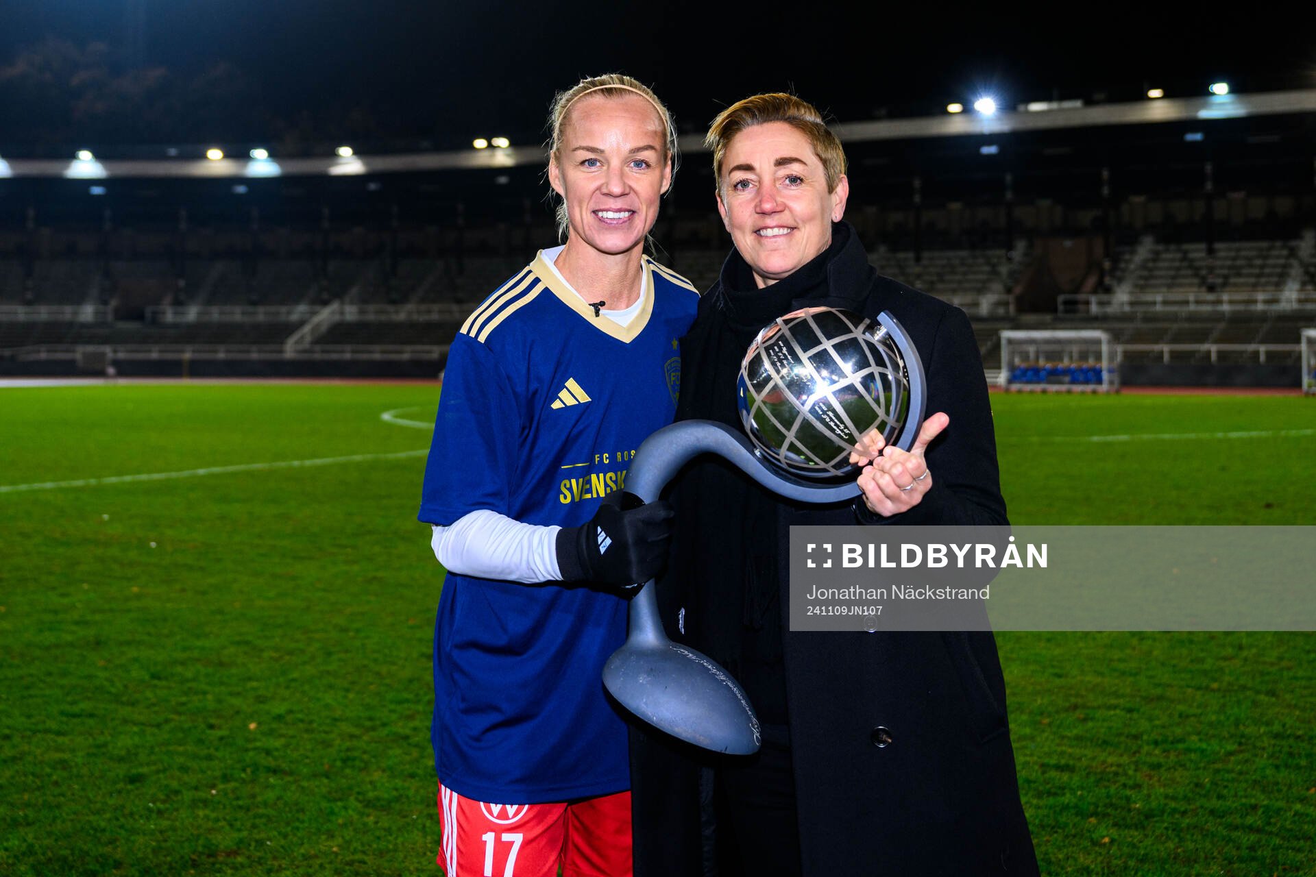 Rosengårds Caroline Seger och sportchef Therese Sjögran