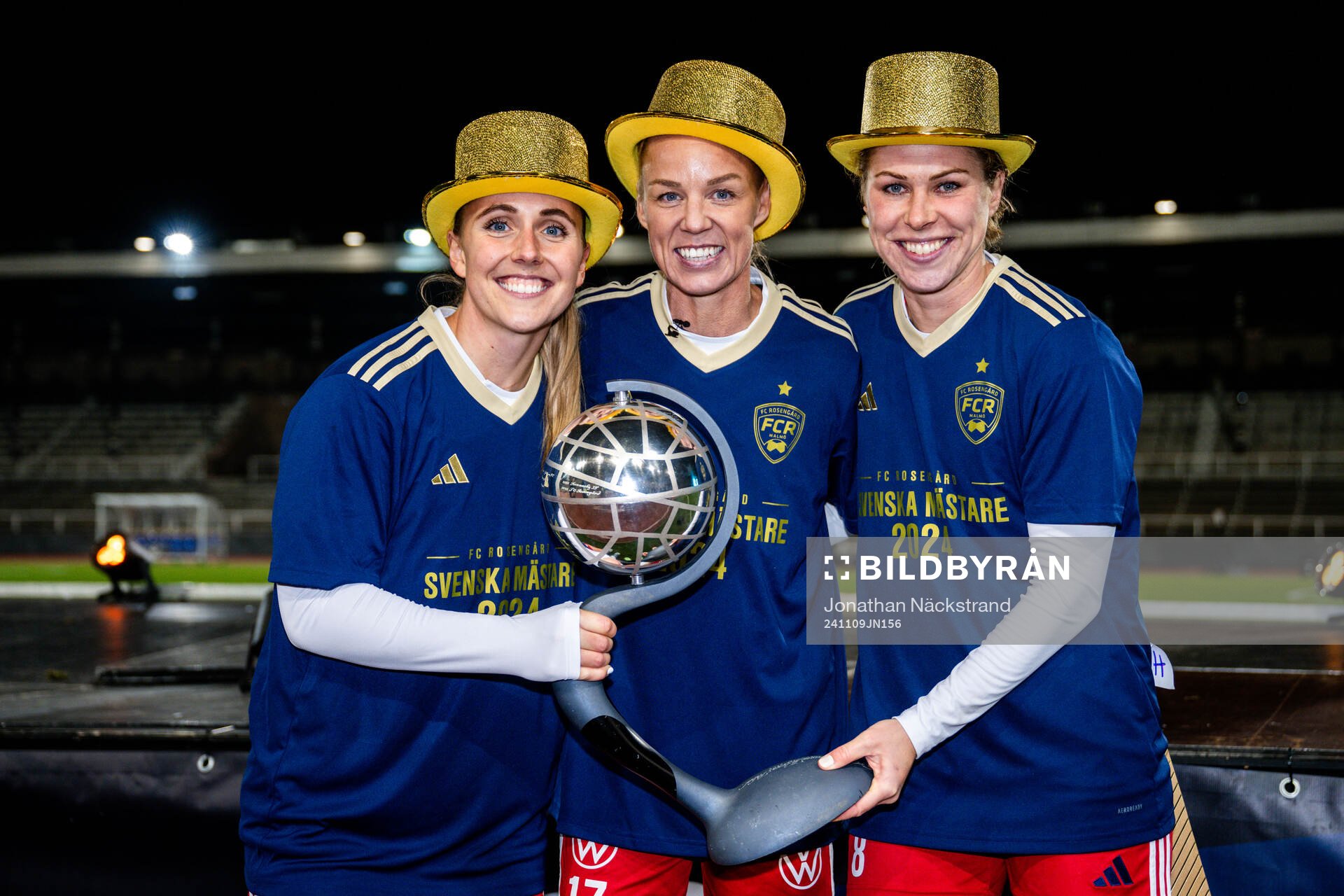 Rosengårds Gudrun Arnardottir, Caroline Seger och Rebecca