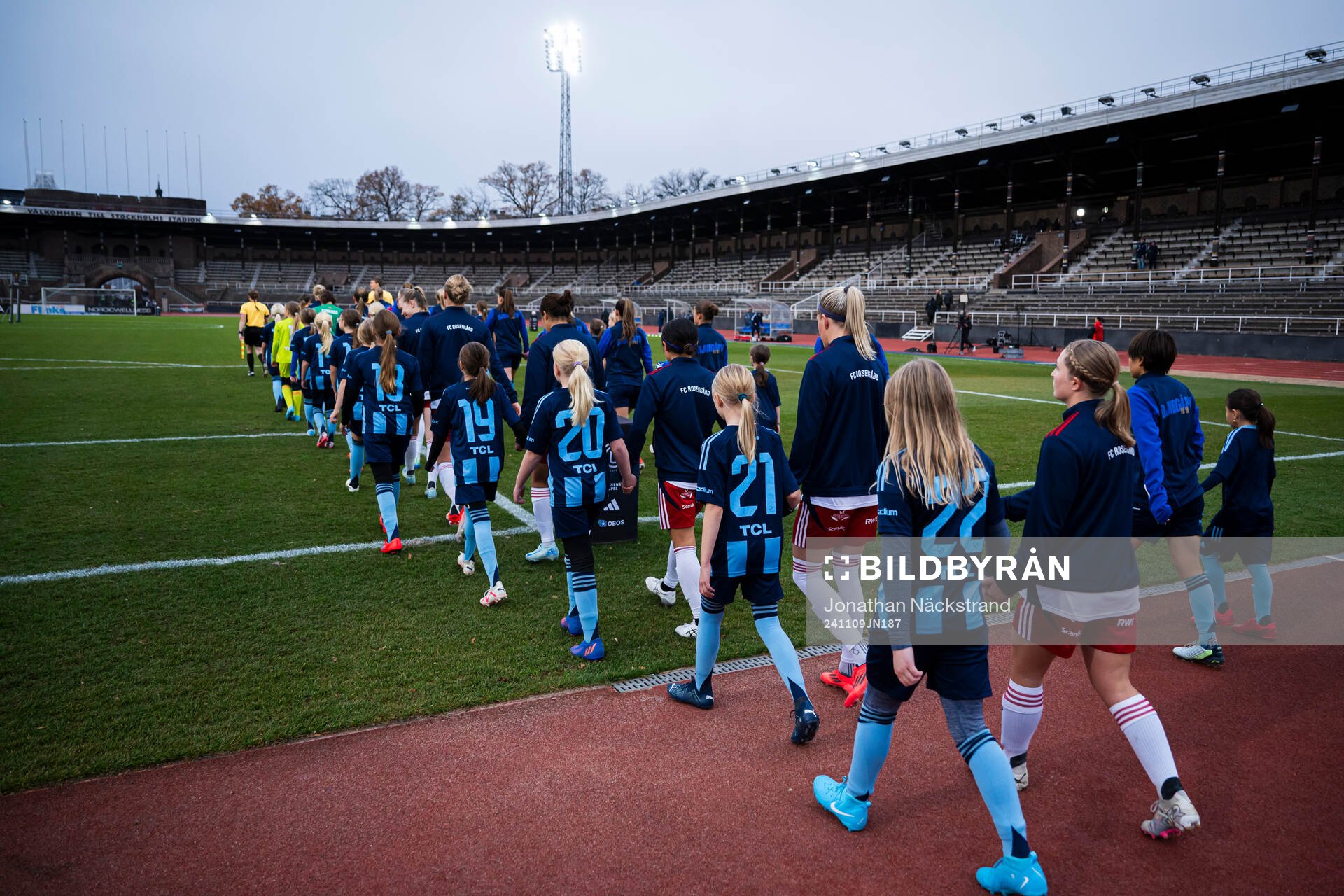Djurgårdens och Rosengårds spelare