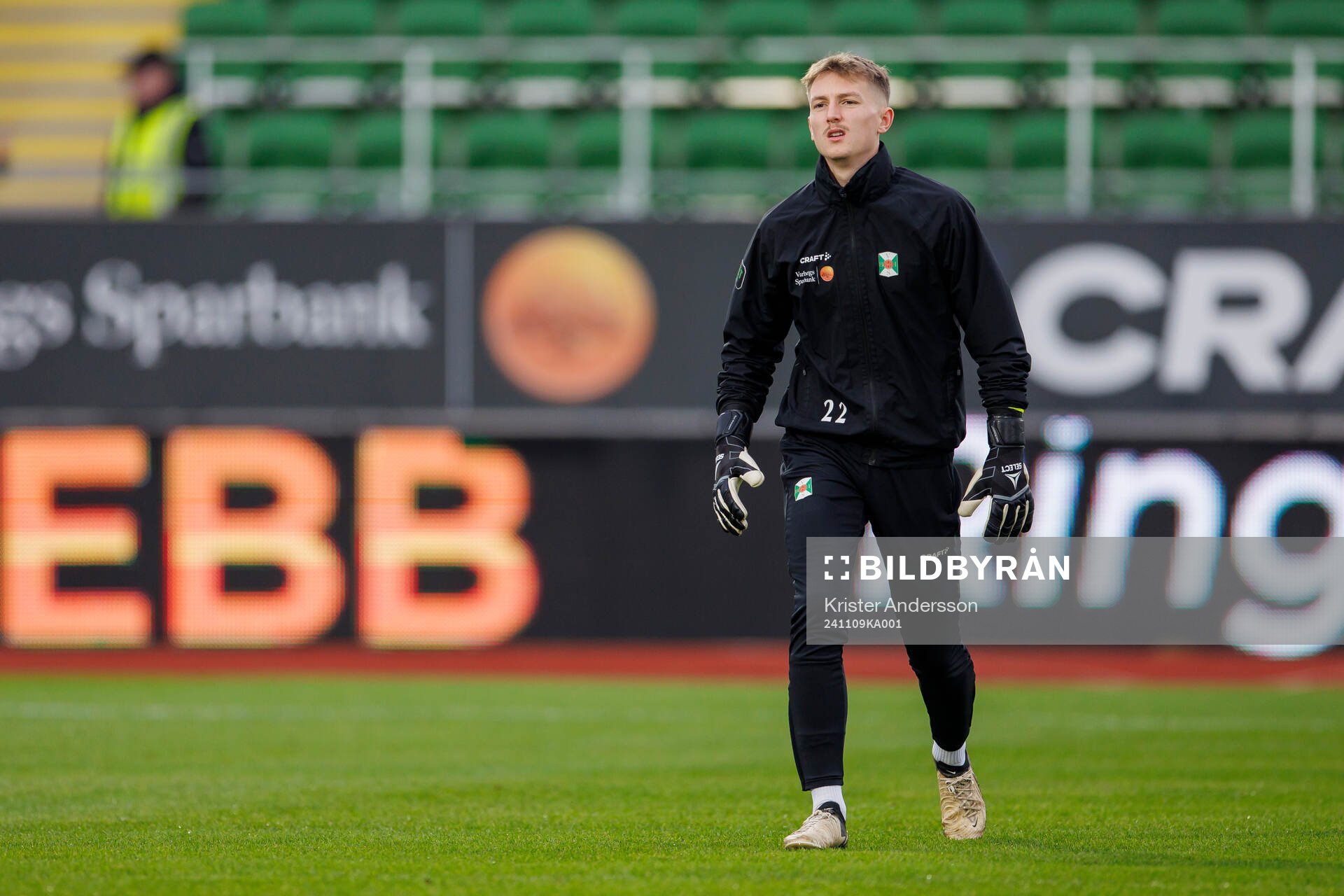 Varbergs målvakt Viktor Dryselius