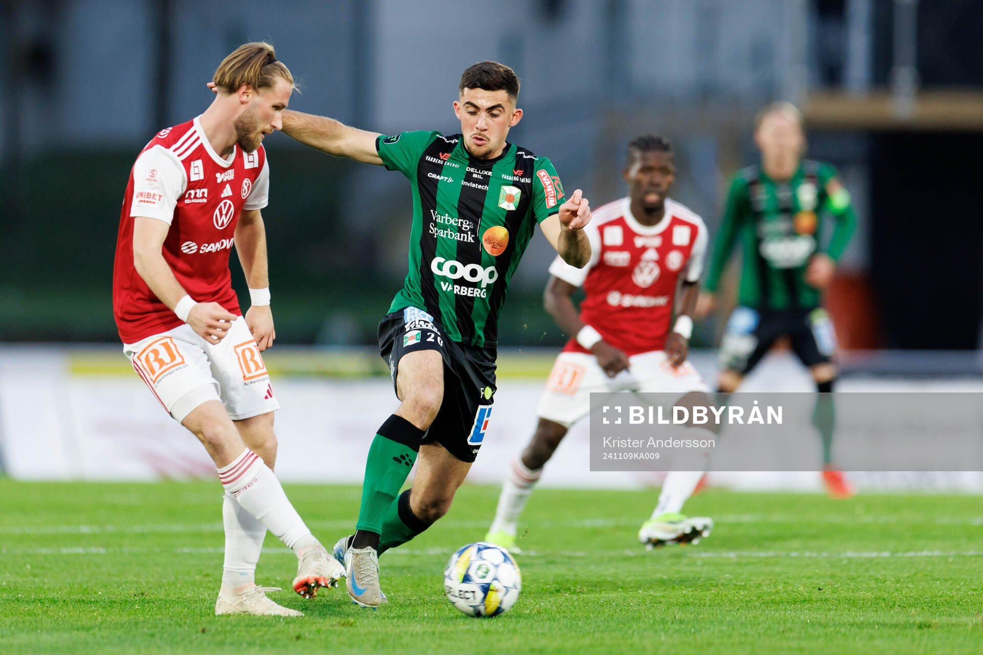 Sandvikens IFs Kasper Harletun och Varbergs Aulon Bitiqi