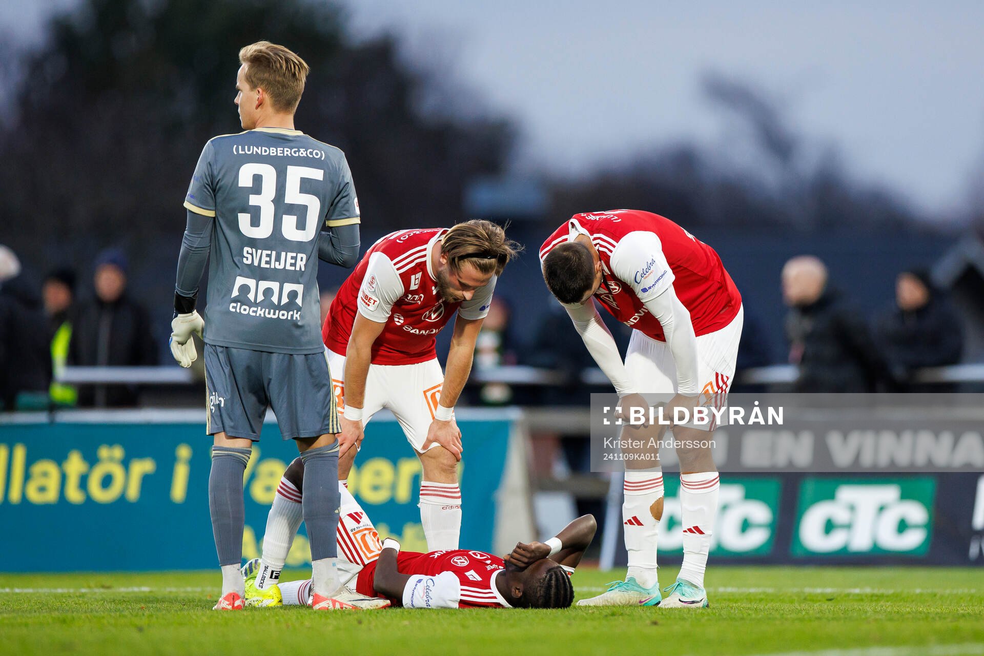 Sandvikens IFs Mamadou Kouyate med skada