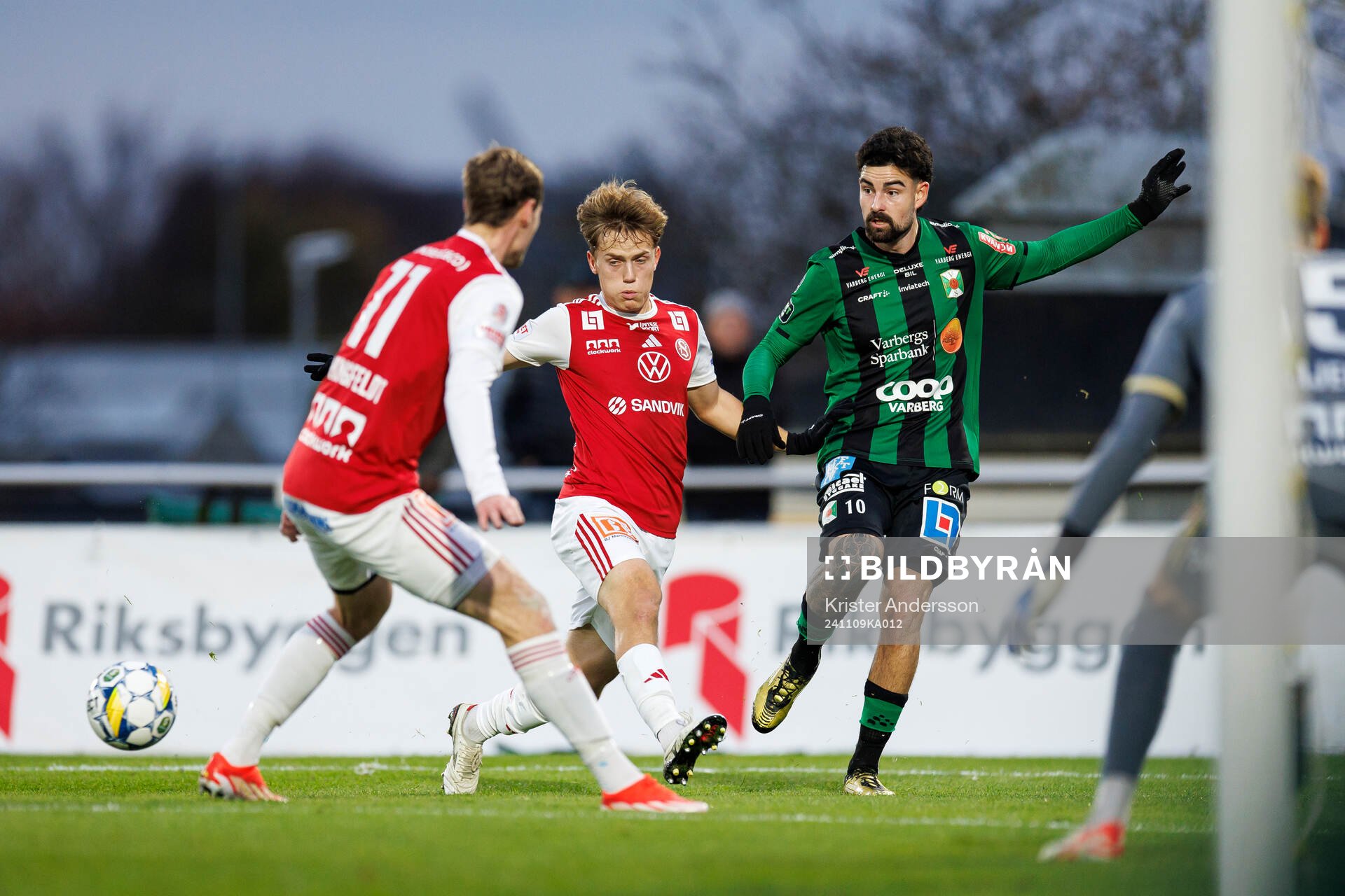 Sandvikens IFs Ludwig Malachowski Thorell och Varbergs