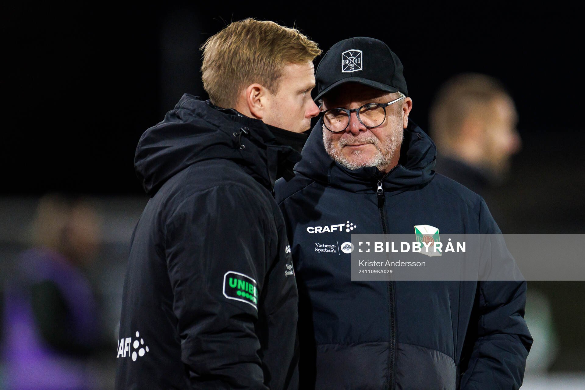 Varbergs assisterande tränare Viktor Salwén och tränare